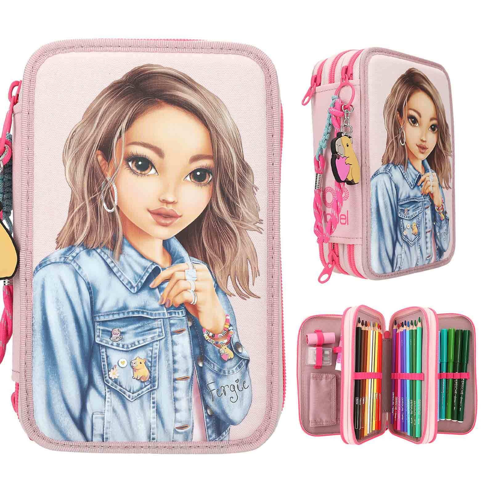 Depesche Buntstift »3-Fach Federtasche CAPYBARA TOPModel 7,5 x 13 x 20 cm rosé«