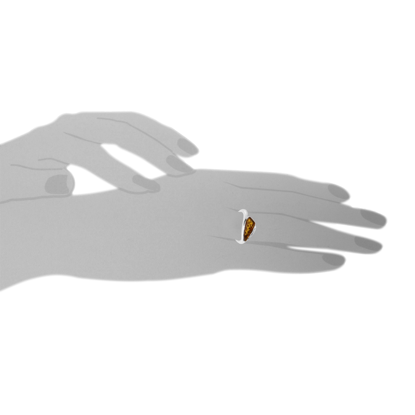 OSTSEE-SCHMUCK Fingerring »- Terese - Silber 925/000 - Bernstein«