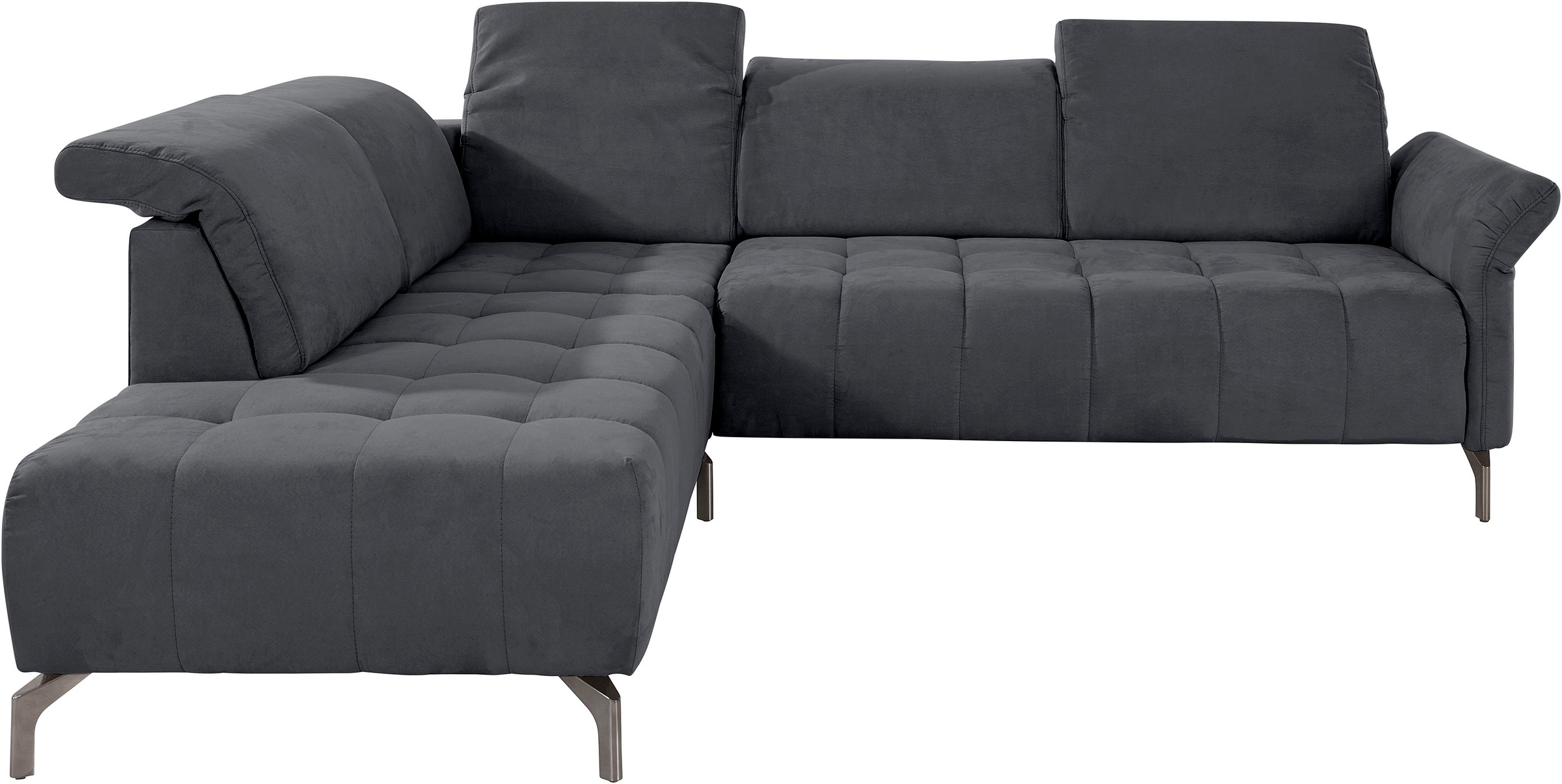 INOSIGN Ecksofa »Fresh L-Form«, Federkern, wahlweise Kopfteilverstellung und motorischer Vorziehsitz