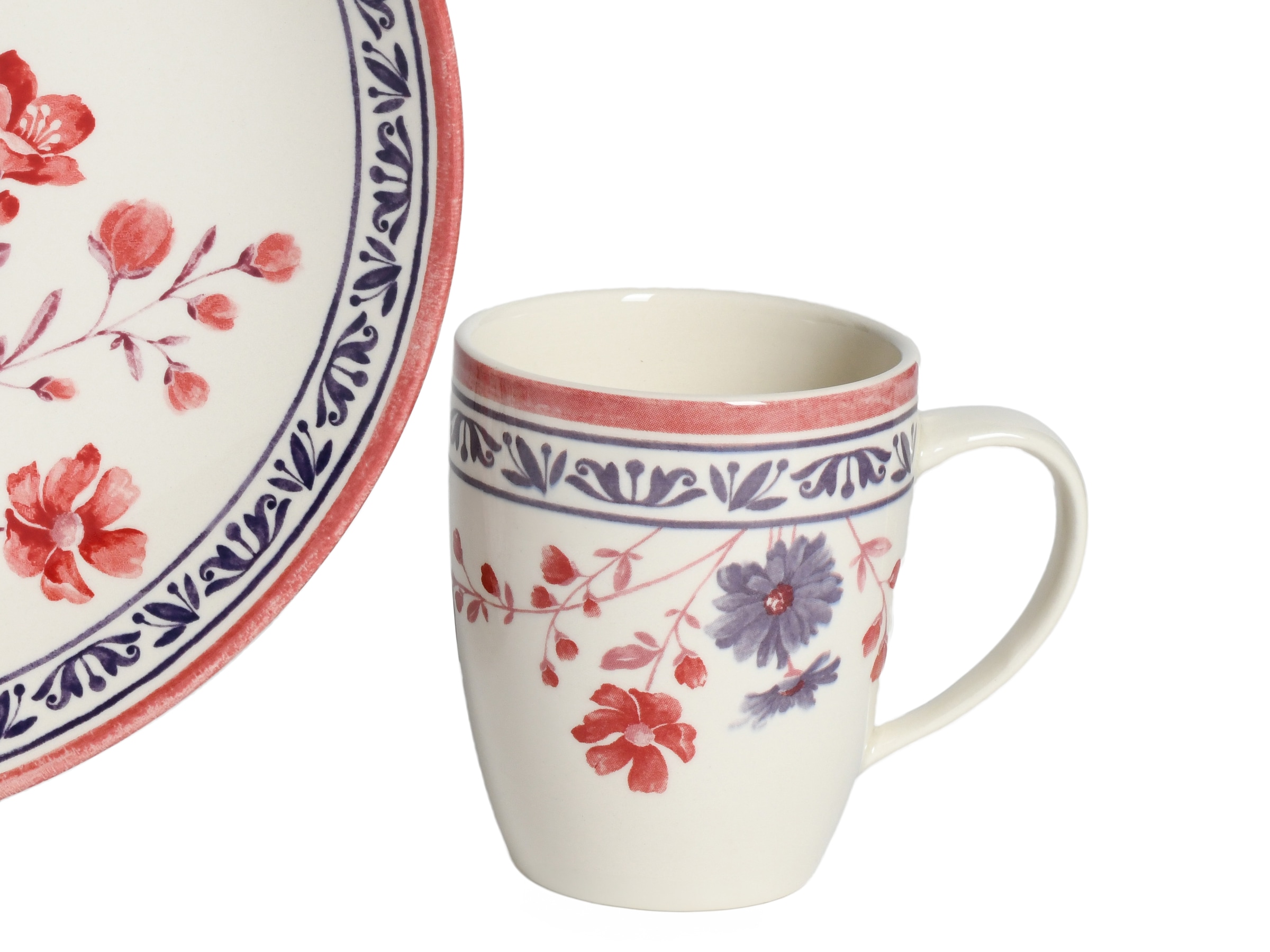 CreaTable Kombiservice »Cottage, Kombi-Service 16-tlg«, (Set, 16 tlg.), Blumenmotive