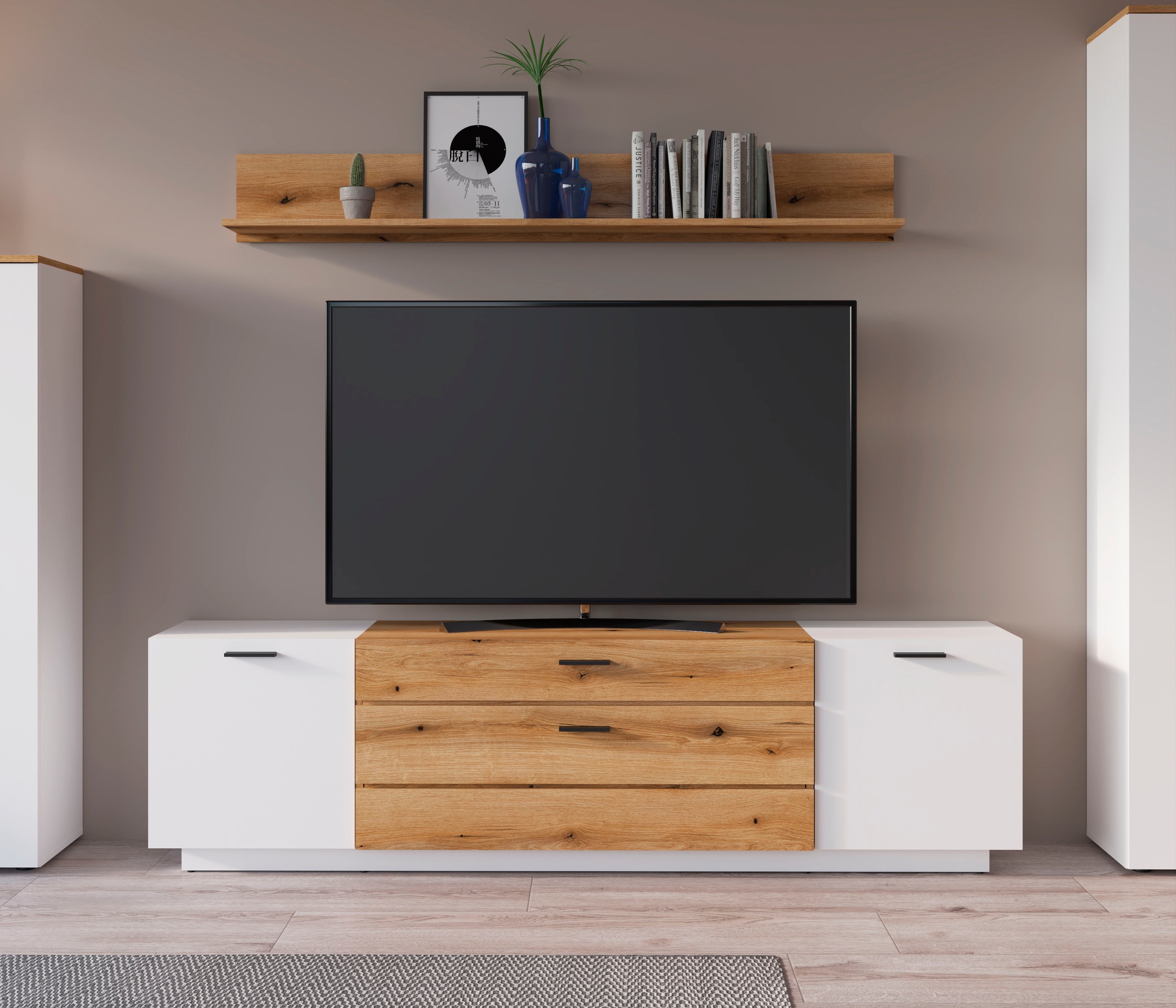 Home affaire Lowboard "Dalano" Breite ca.202 cm günstig online kaufen