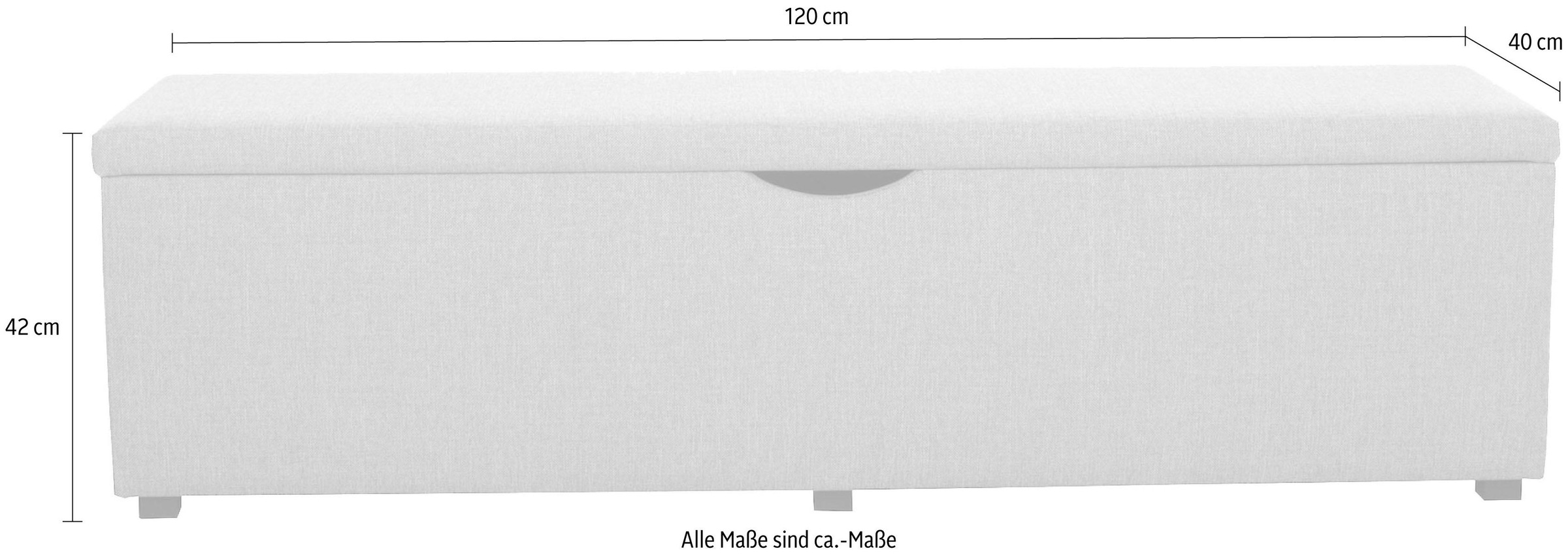 Home affaire Hockerbank »Standard« Breite 120cm oder 160cm, auch als Garderobenbank oder Bettbank