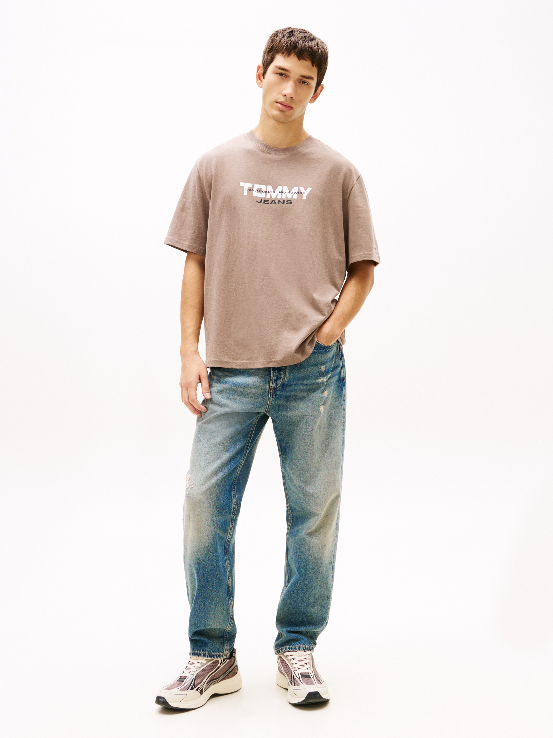 Thumbnail - Tommy Jeans T-Shirt "TJM 90S BLOCK" Relaxed fit mit Rundhalsausschnitt