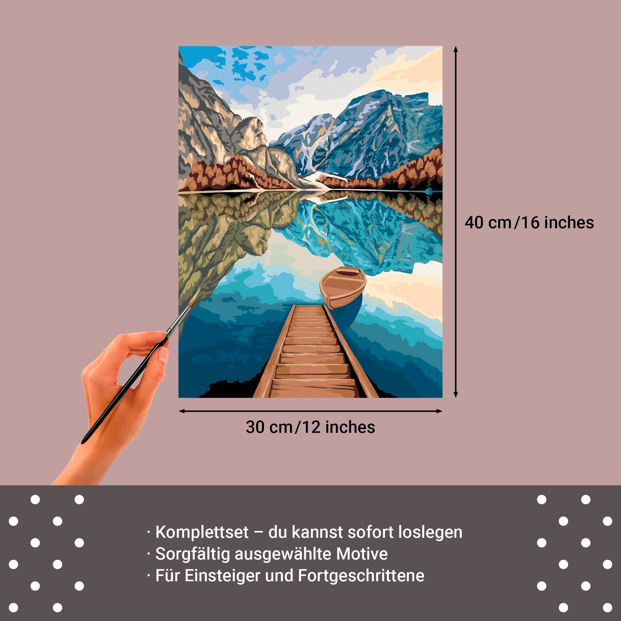 Ravensburger Malen nach Zahlen »CreArt, Leinwand Seeblick«, Made in Europe