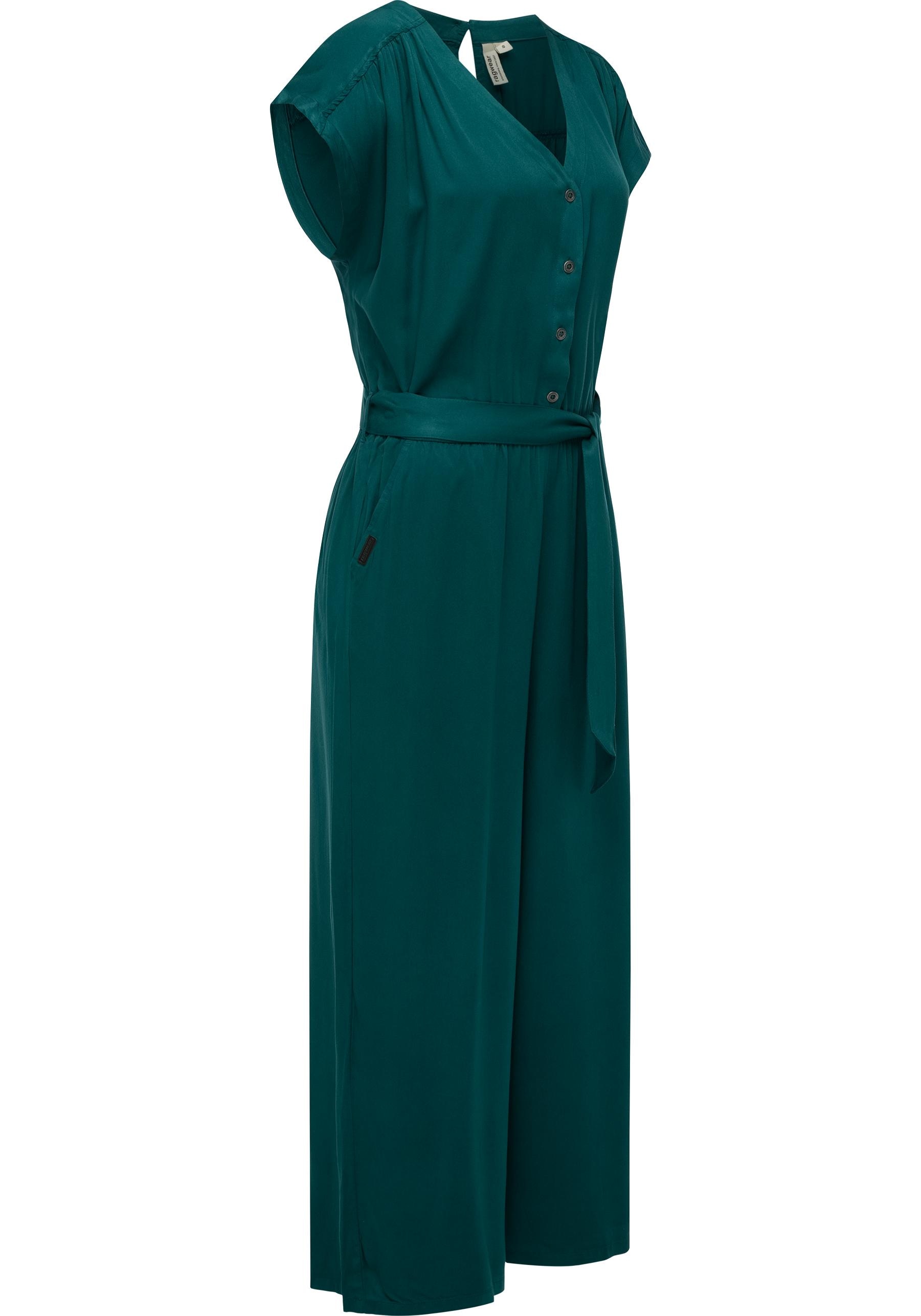 Ragwear Jumpsuit »Glina«, Langer Damen Overall mit Bindegürtel an der Taille