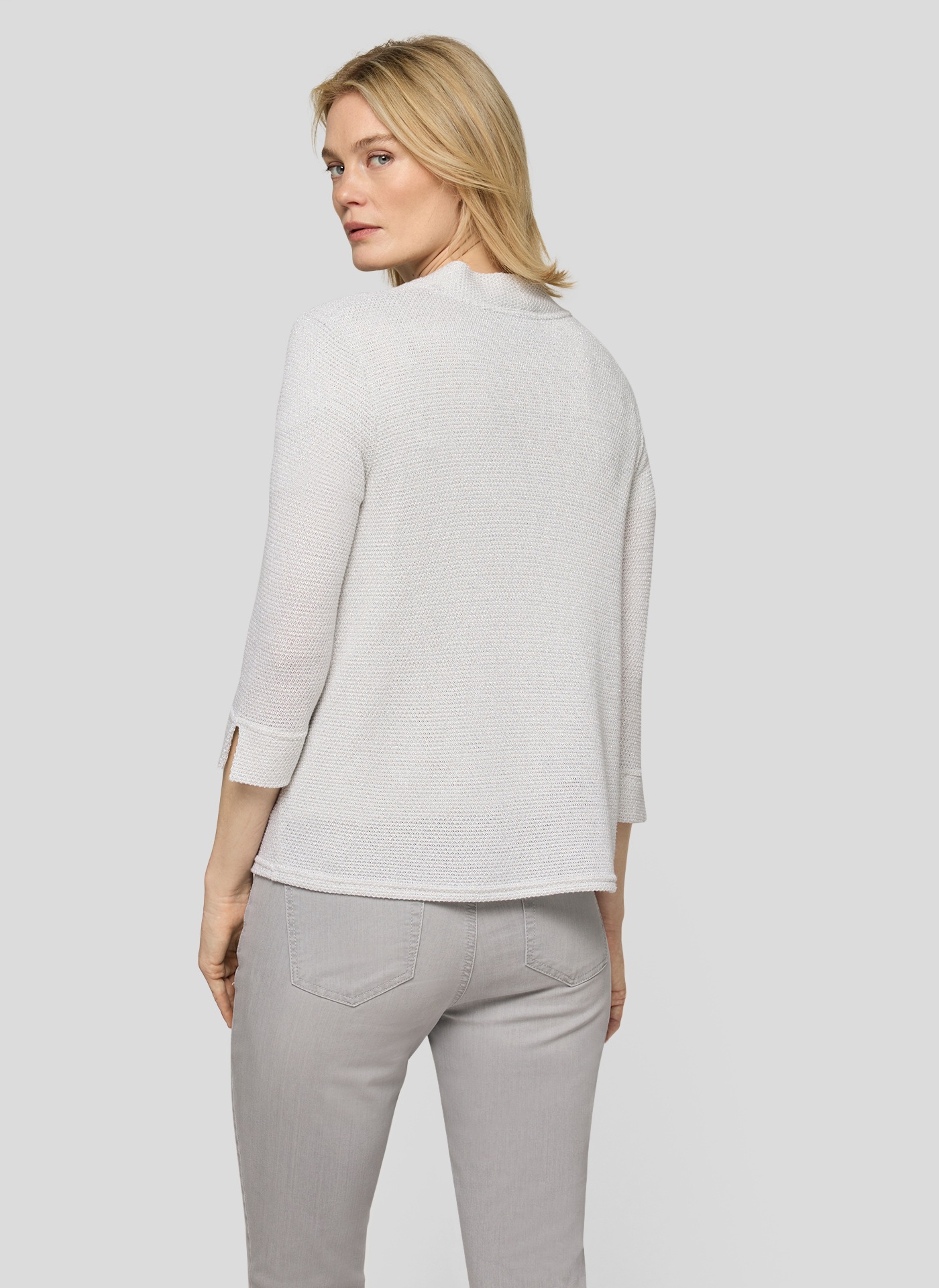 Thumbnail - Rabe Strickjacke ohne Verschluss, mit Glitzer-Details