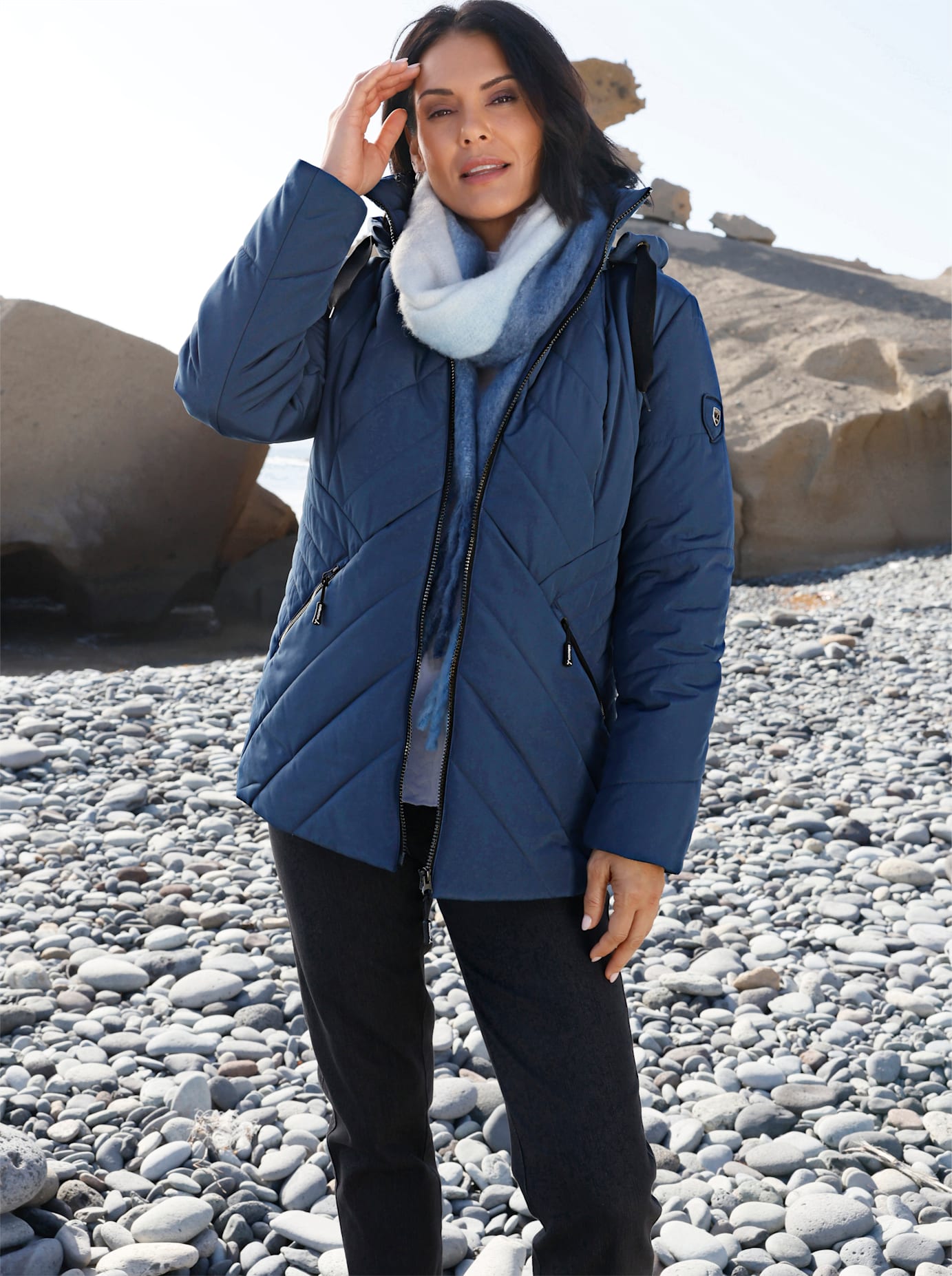 Casual Looks Steppjacke mit Kapuze