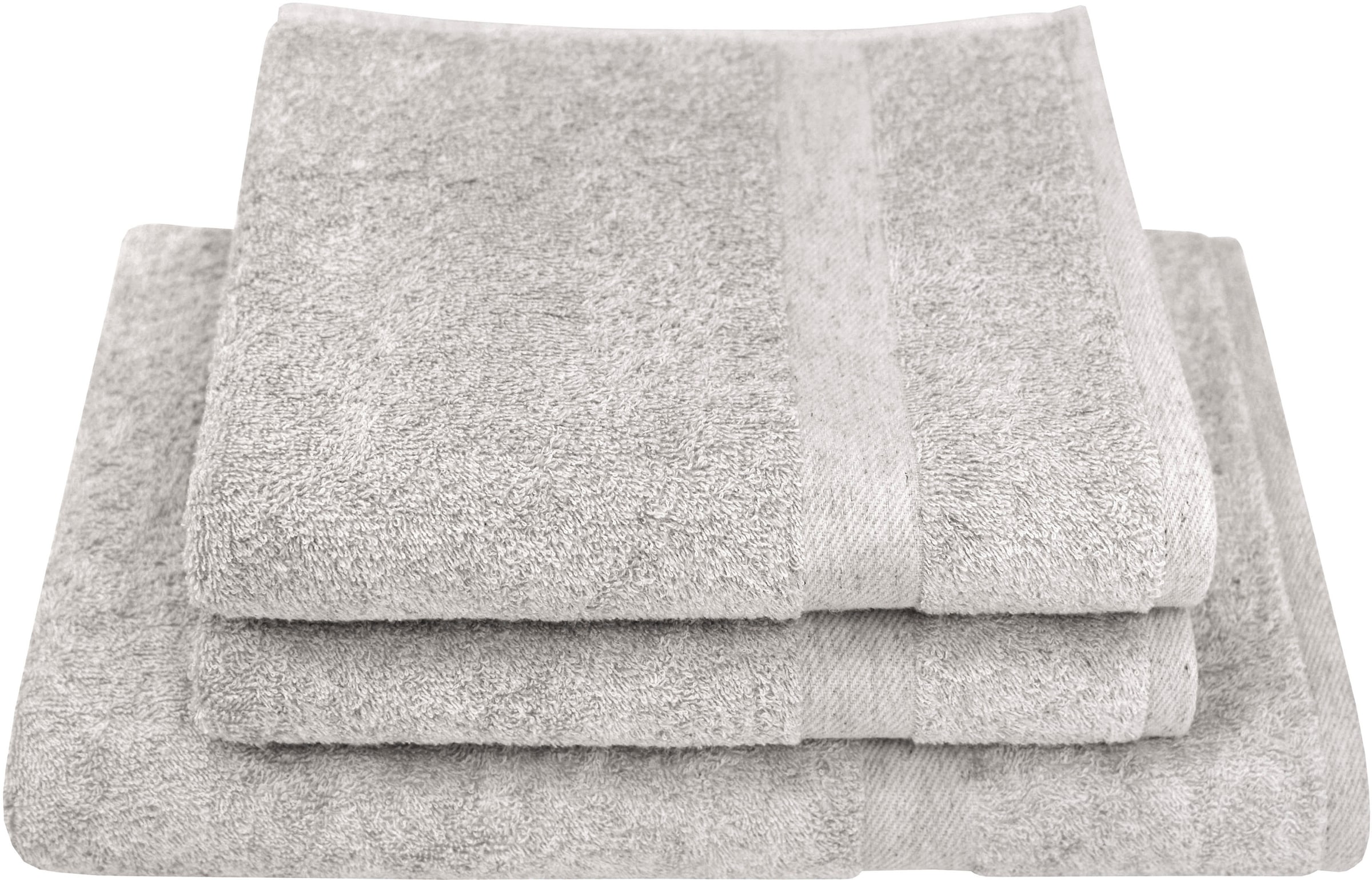 Dyckhoff Handtuch Set "Deep Harmony Comfort" Set 3 Stk. Frottier 15% Hanf;2 Handtücher (50x100cm), 1 Duschtuch (70x140cm)