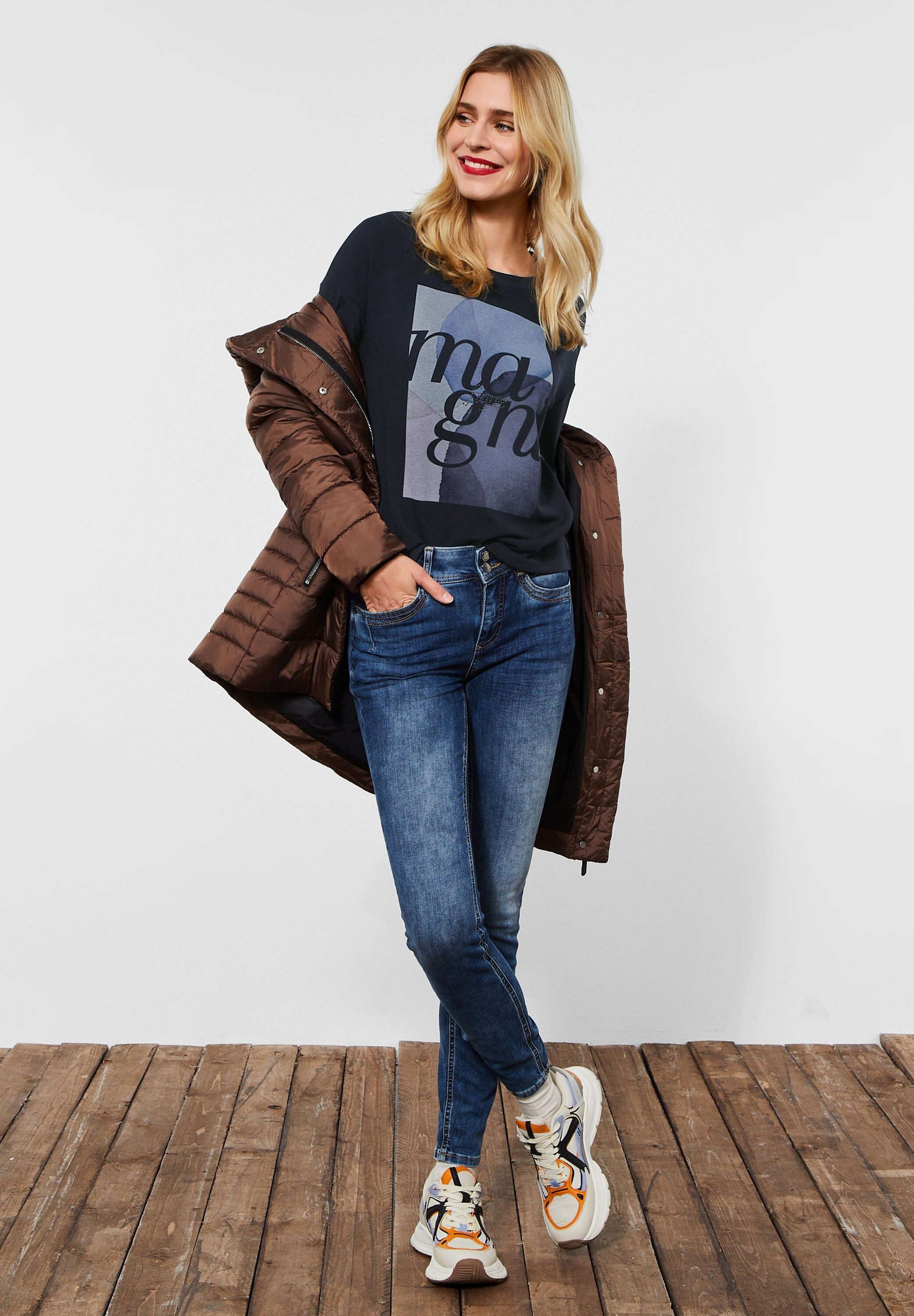 STREET ONE Print-Shirt, mit Rundhalsausschnitt