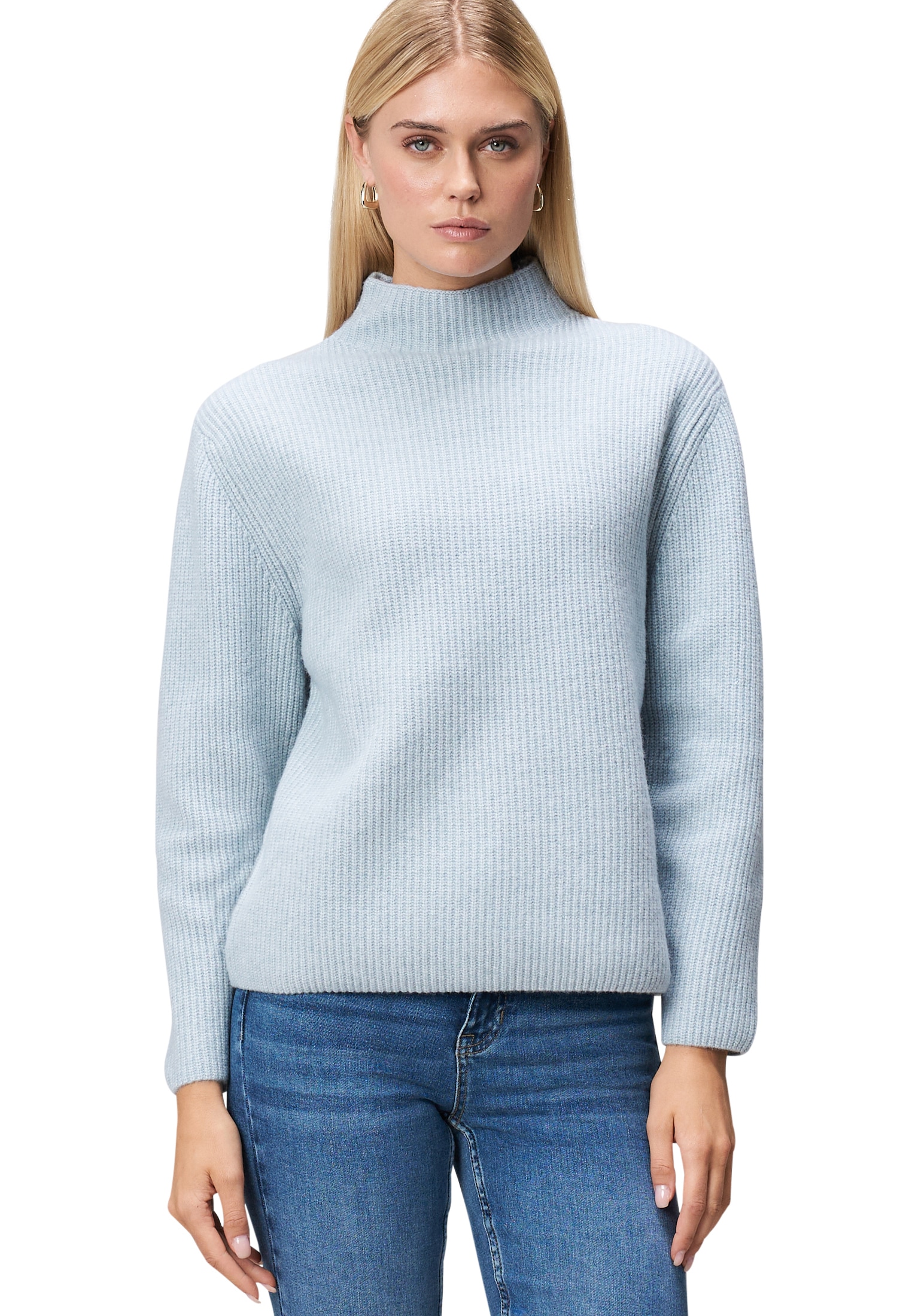 Zero Strickpullover "Damen mit Stehkragen" 1 Stk. Plain/ohne Details günstig online kaufen