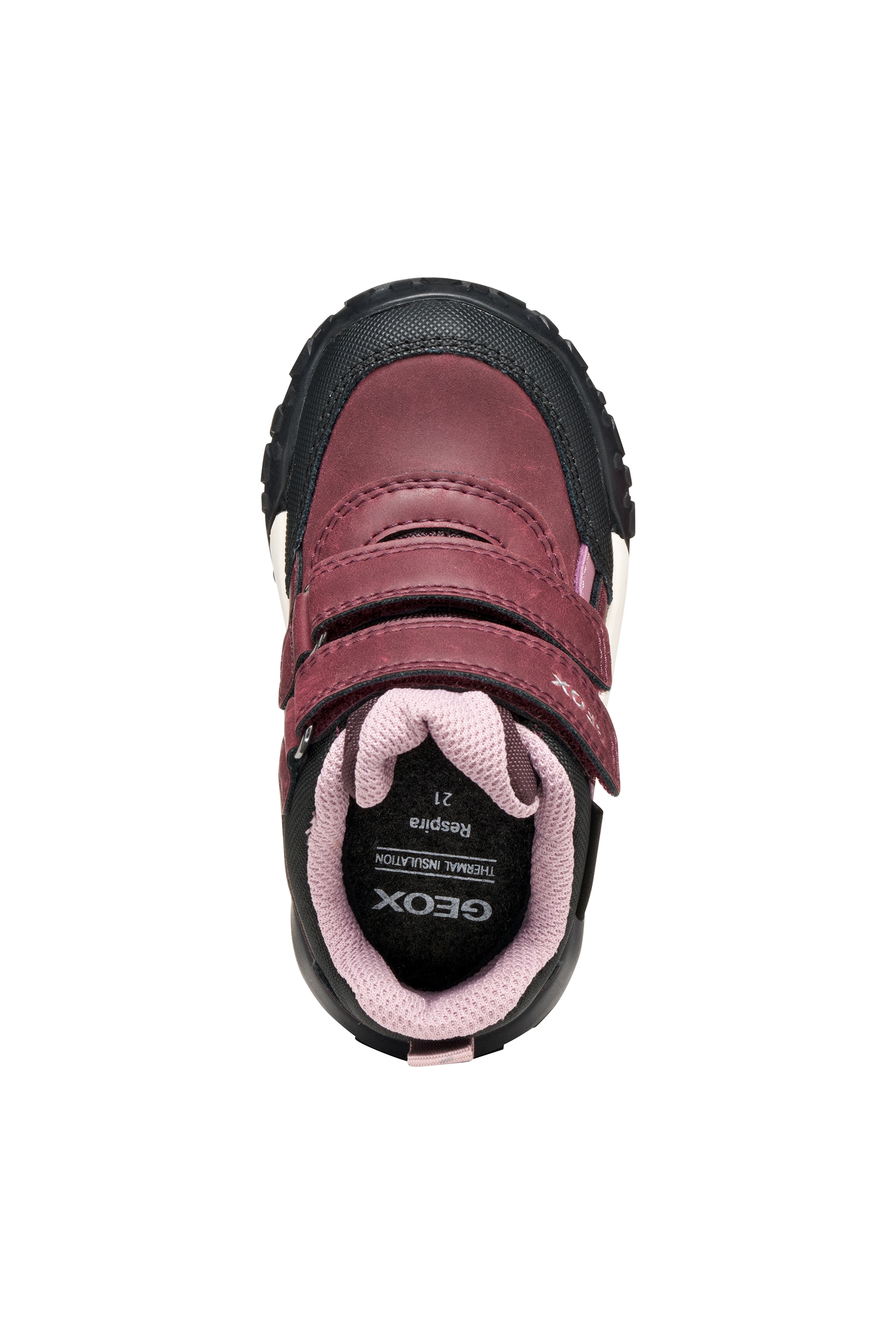 Geox Winterboots »B TREKKYUP GIRL B AB«, Klettstiefel mit Warmfutter, Größenschablone zum Download