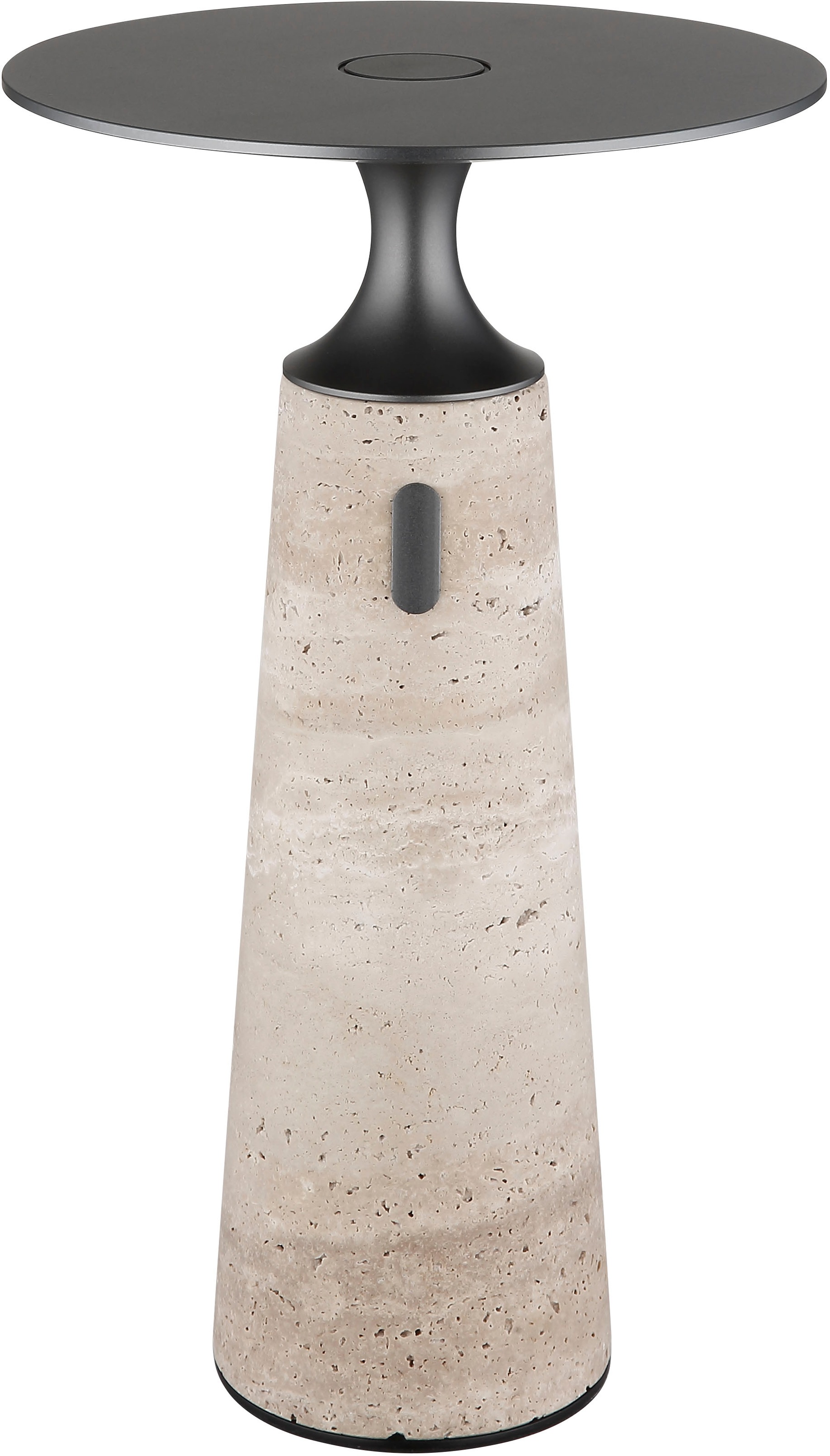 GLOBO LIGHTING LED Tischleuchte »TRAVERTIN« LED-Modul 1 Stk. Warmweiß Travertinstein Sockel