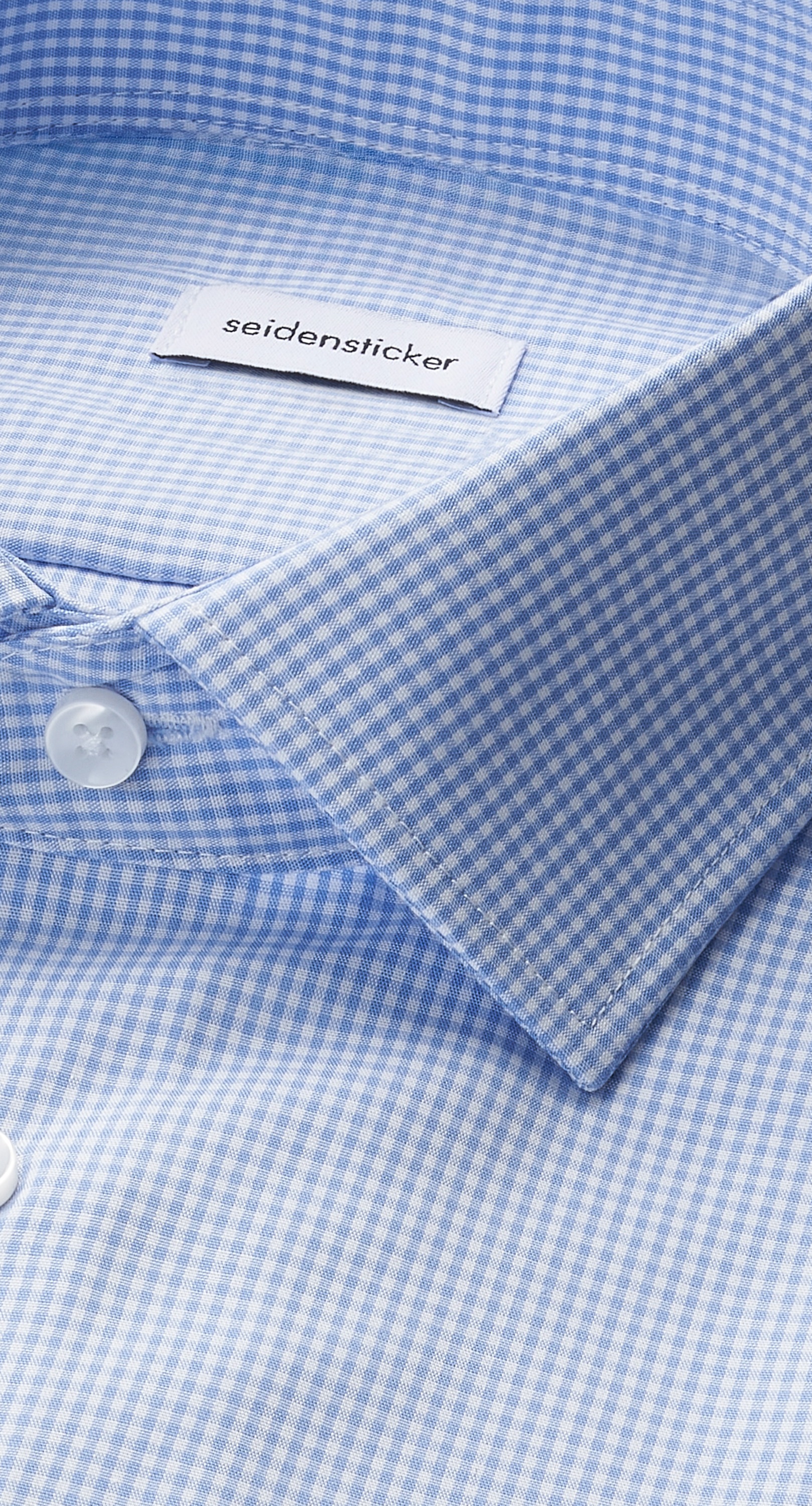 seidensticker Businesshemd "Schwarze Rose", Slim 1/1 Kentkragen Karo günstig online kaufen
