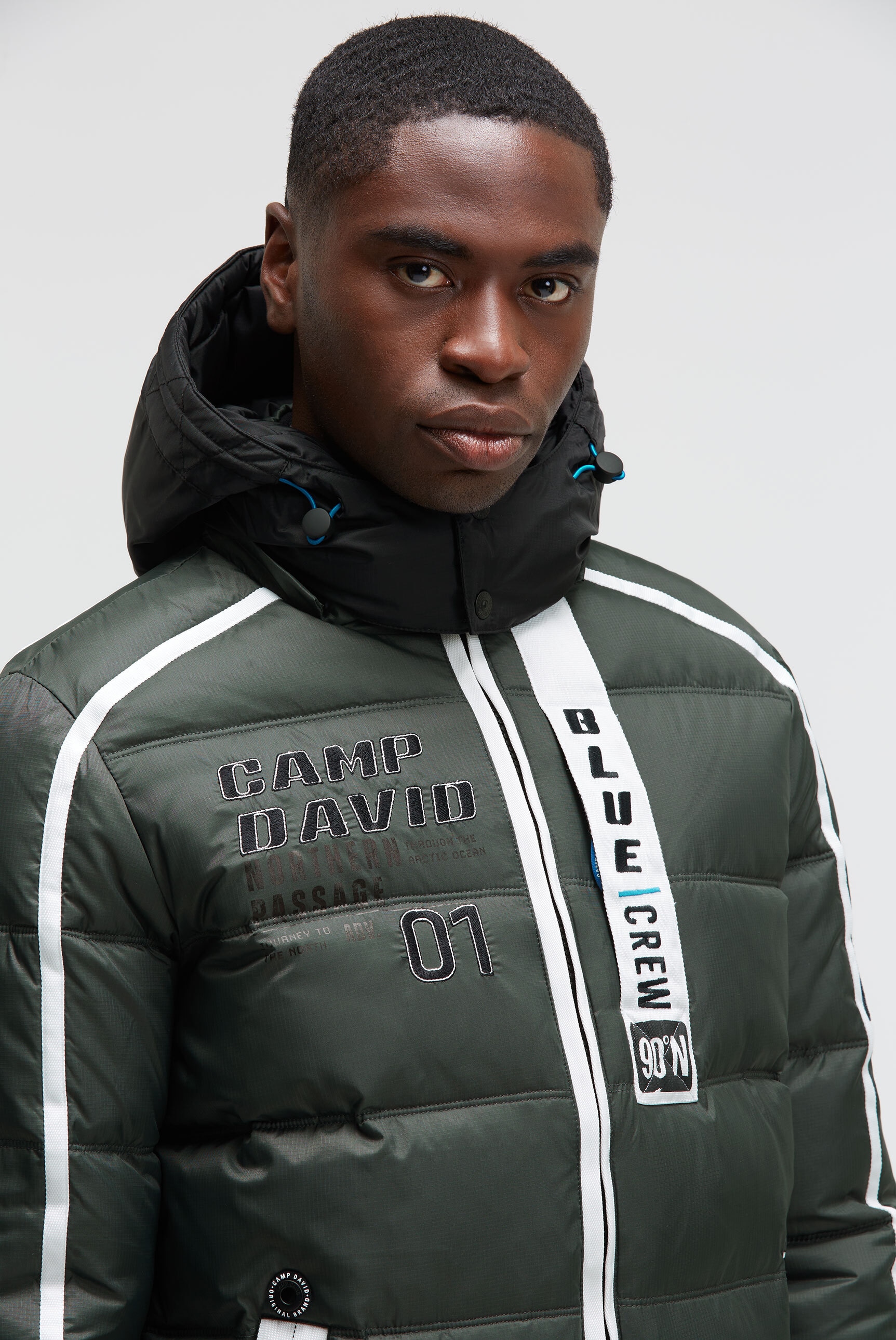 CAMP DAVID Winterjacke mit Kapuze mit abtrennbarer Kapuze