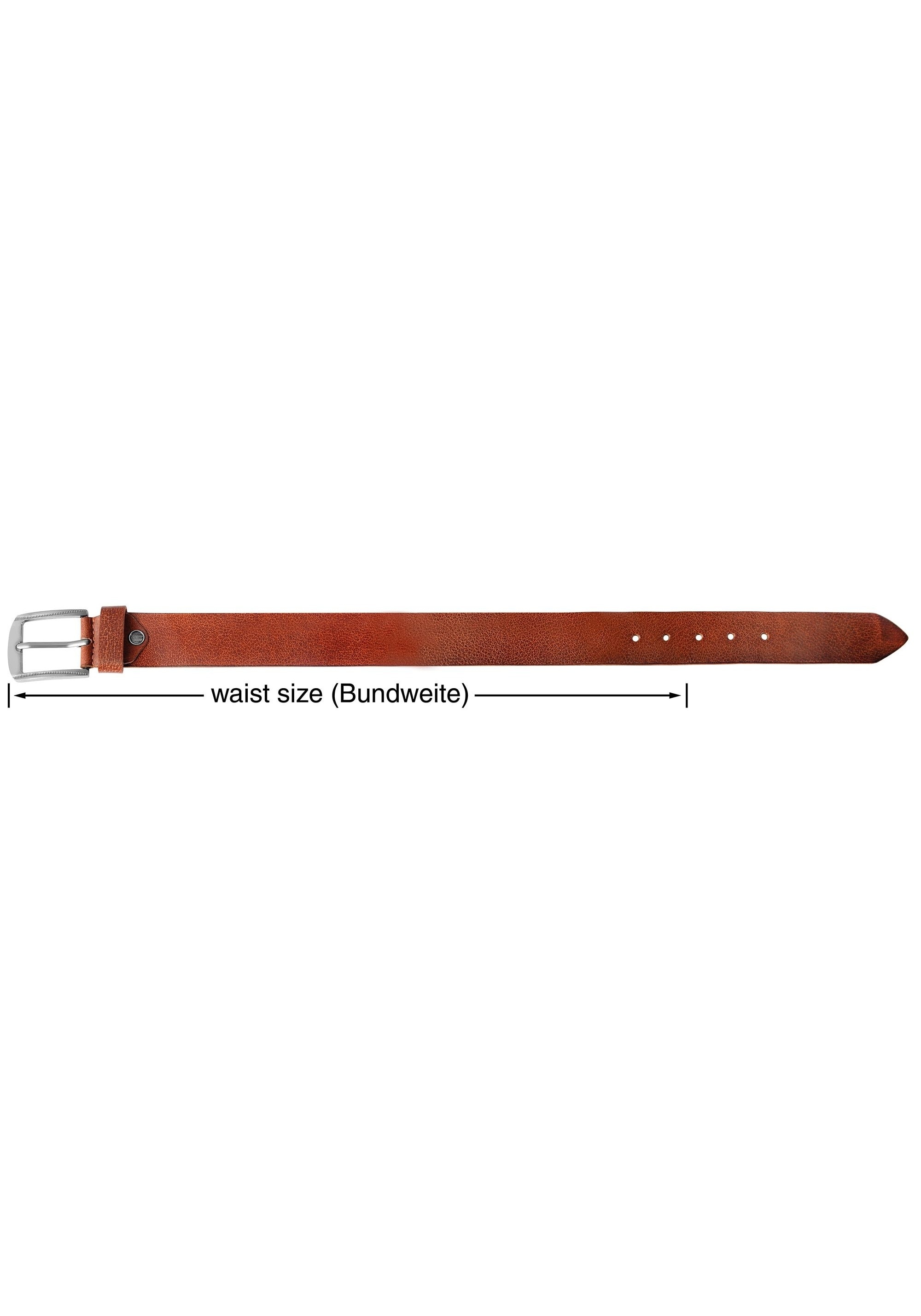 Leonardo Verrelli Ledergürtel »90 cm - 130 cm (Bundweite) in Braun aus 100% Echtleder, kürzbar«