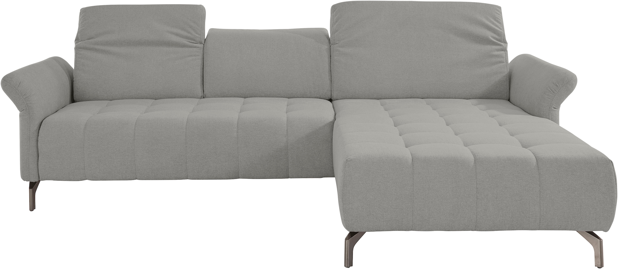 INOSIGN Ecksofa »Fresh L-Form«, Federkern, wahlweise Kopfteilverstellung und motorischer Vorziehsitz