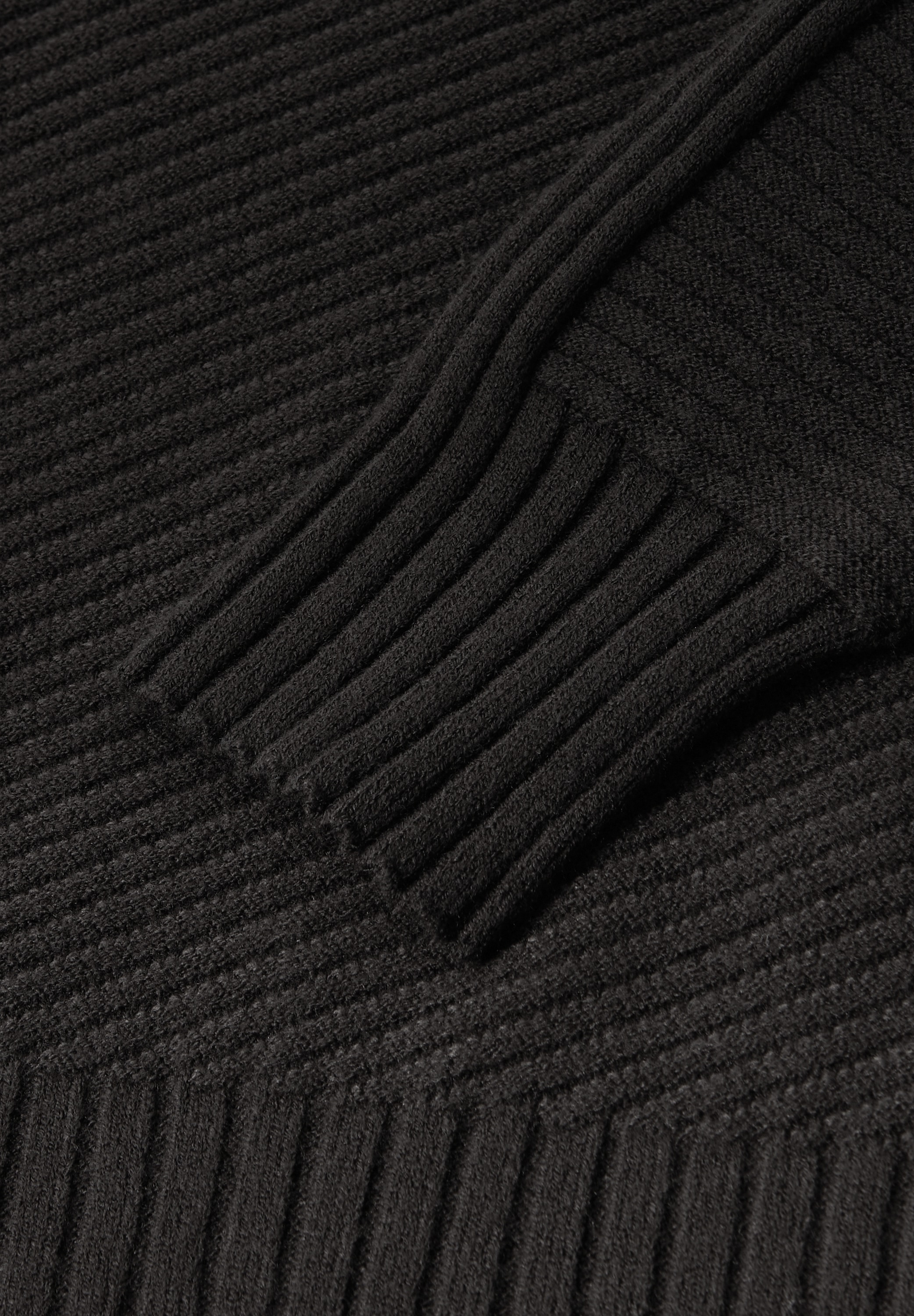 STREET ONE Strickpullover mit Struktur und Stehkragen/Turtleneck