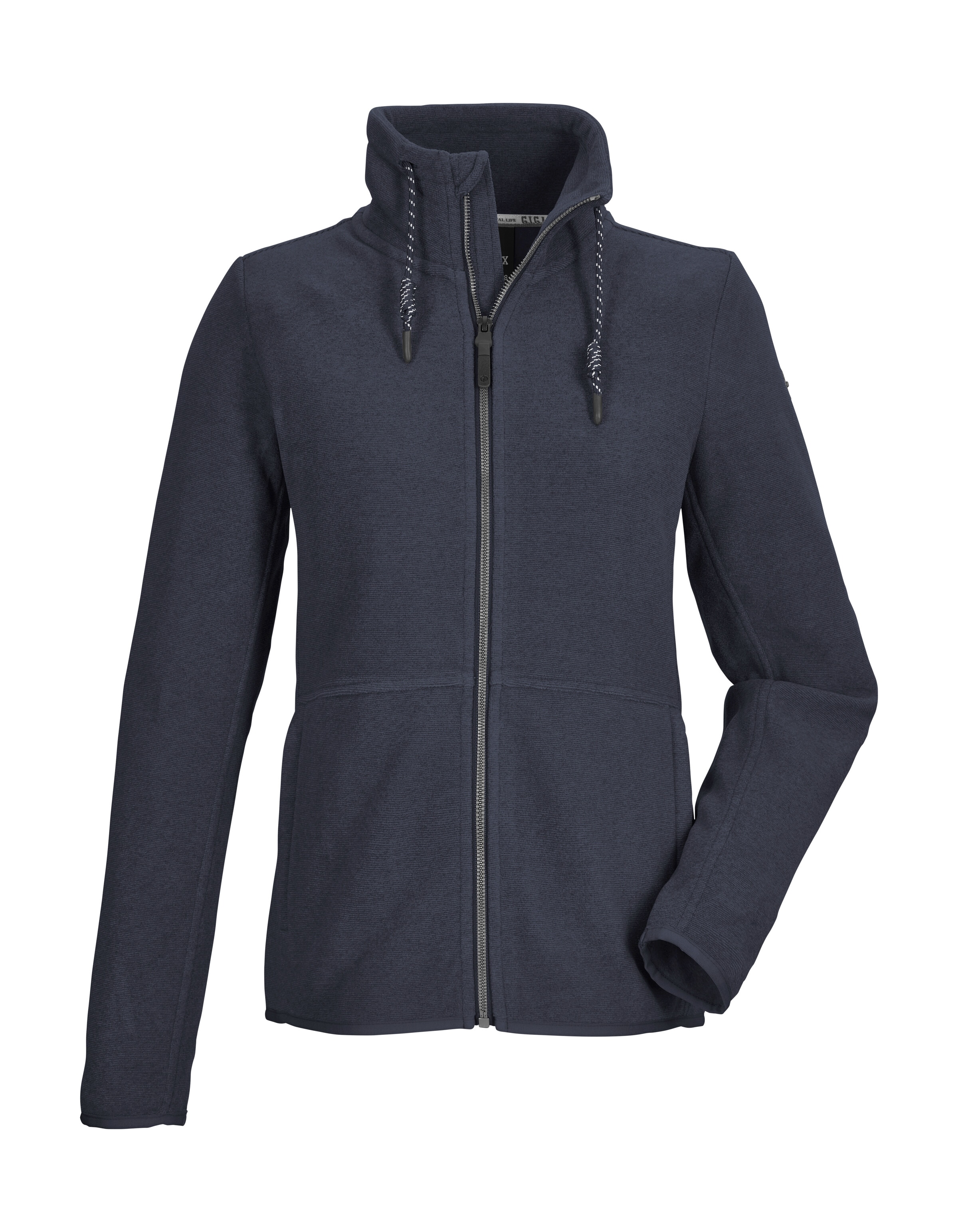 G.I.G.A. DX by killtec Fleecejacke "GW 58 WMN KNTFLC JCKT" Leichte Strickfleecejacke, verstellbarer Kragen, elastische Bündchen