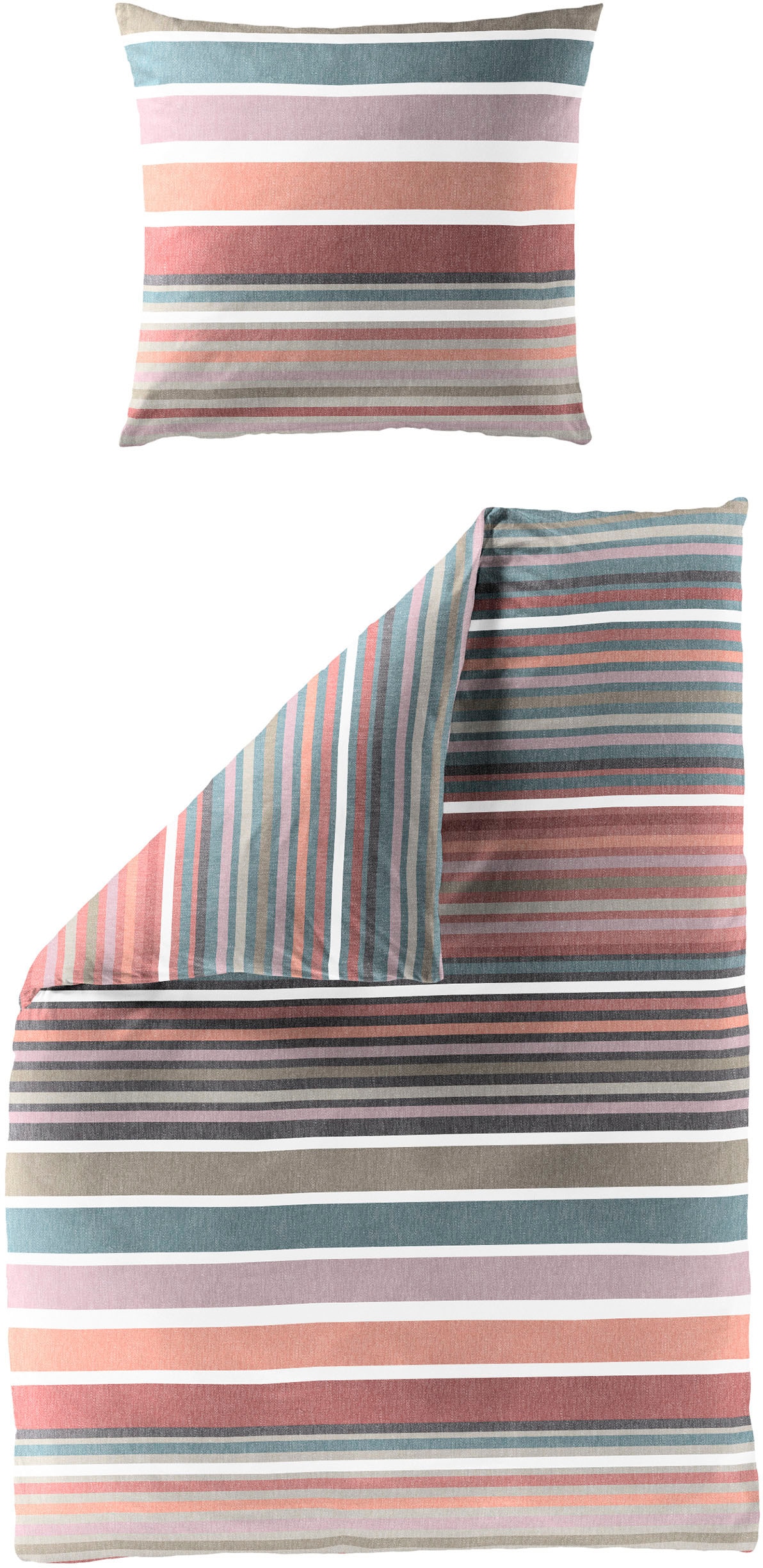 BIERBAUM Bettwäsche "4067" 2 Stk. Renforce, 100 % Baumwolle, pflegeleicht günstig online kaufen