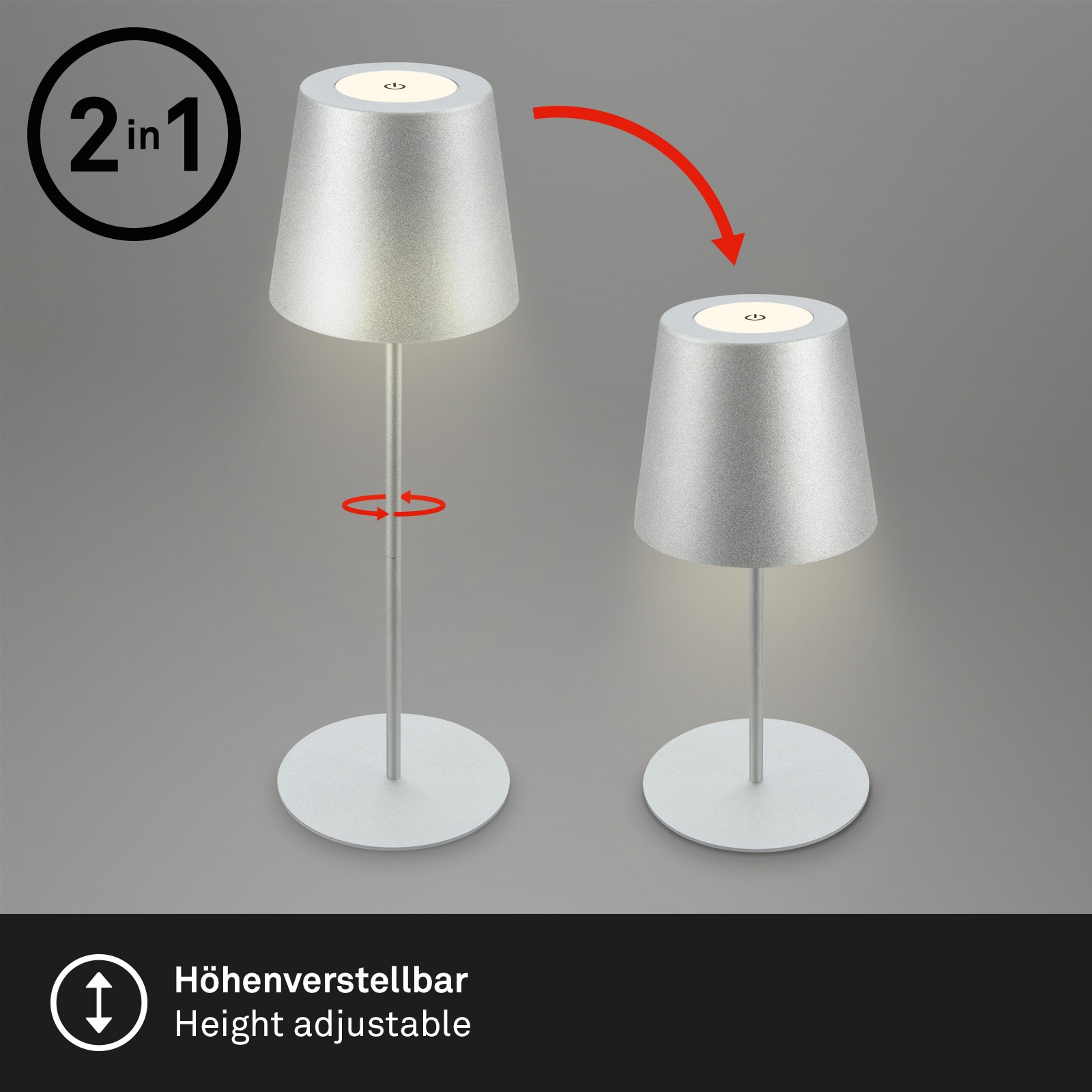 Briloner Leuchten LED Außen-Tischleuchte »Coloris«, Leuchtmittel LED-Modul | LED fest integriert