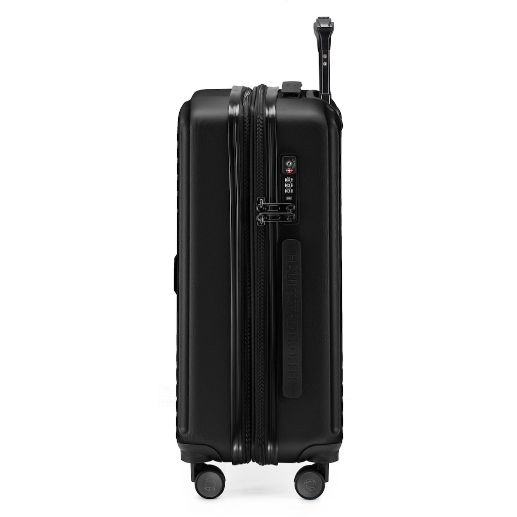 Hauptstadtkoffer Hartschalen-Trolley »Mitte, schwarz, 55 cm«, 4 Rollen