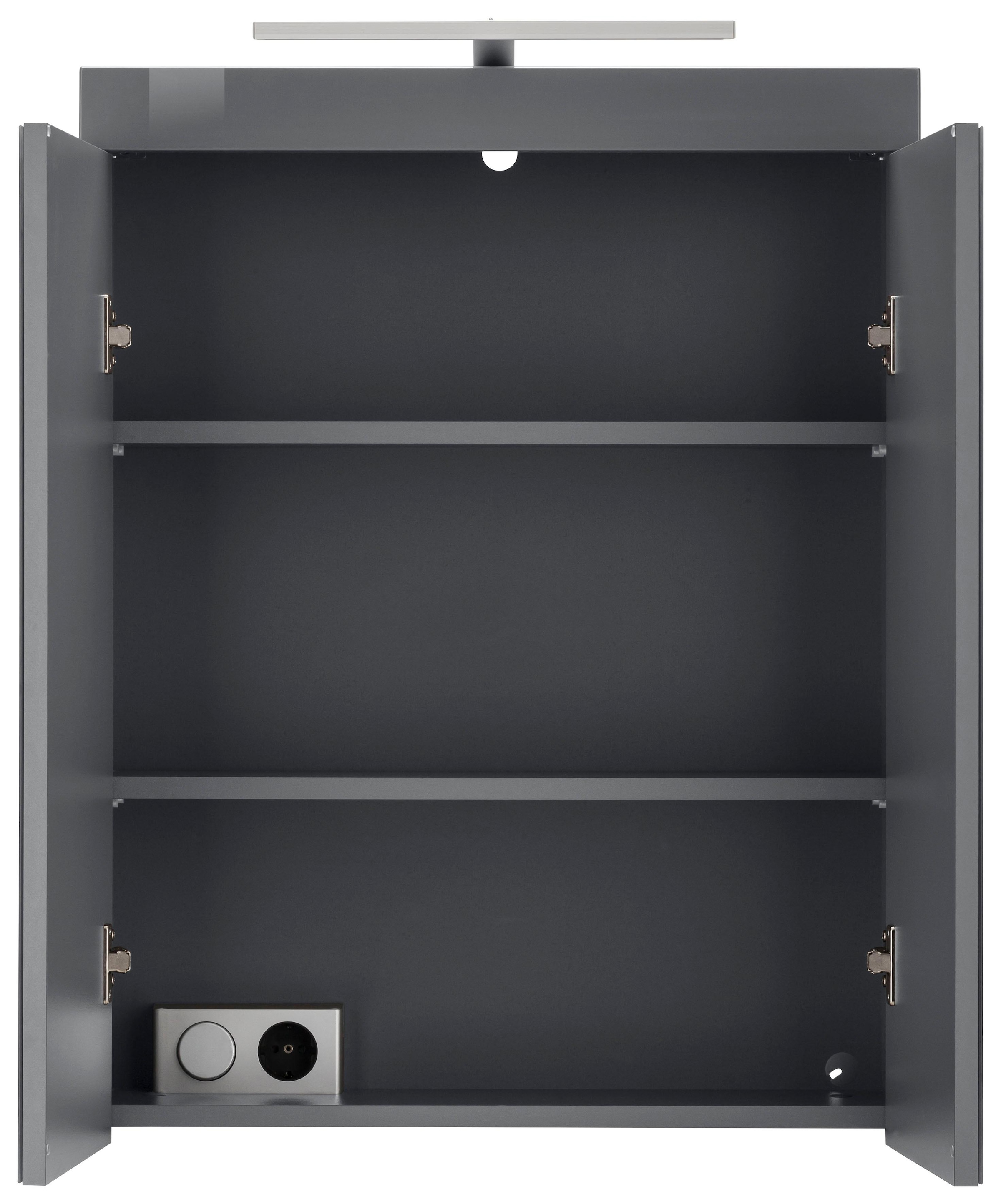 INOSIGN Spiegelschrank »Avena«, Badezimmerschrank wahlweise mit LED-Beleuchtung - (B/T/H) 60/17/77 cm