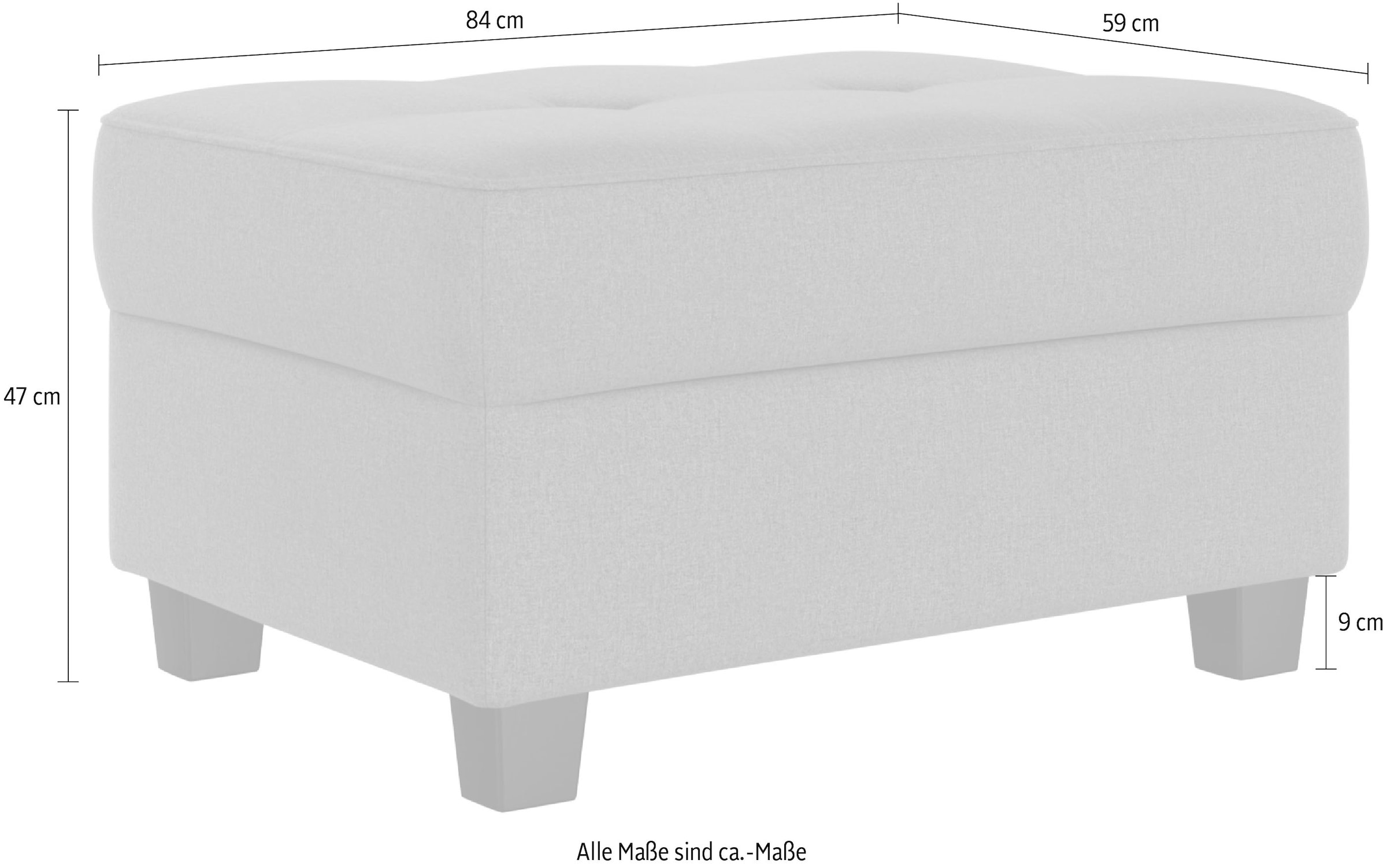 DOMO collection Polsterhocker »Florentina«
