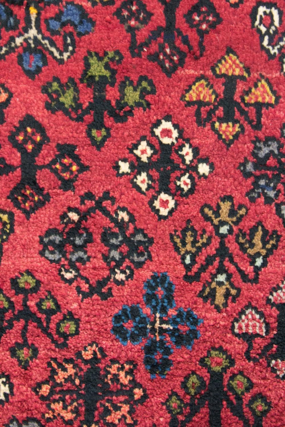morgenland Wollteppich »Hosseinabad Teppich handgeknüpft rot«, rechteckig, handgeknüpft