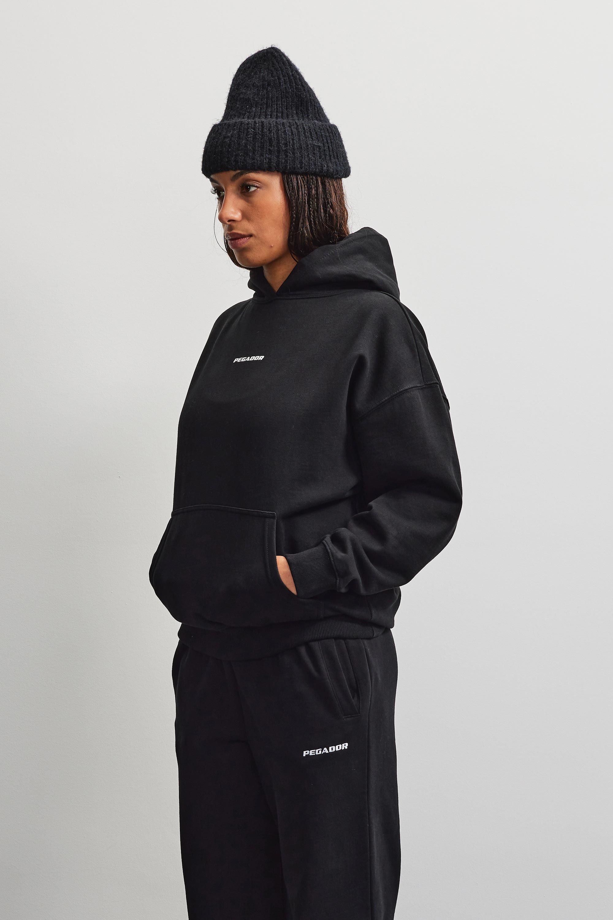 PEGADOR Kapuzensweatshirt »ATNA LOGO OVERSIZED HOODIE«, Baumwollmischung, oversize
