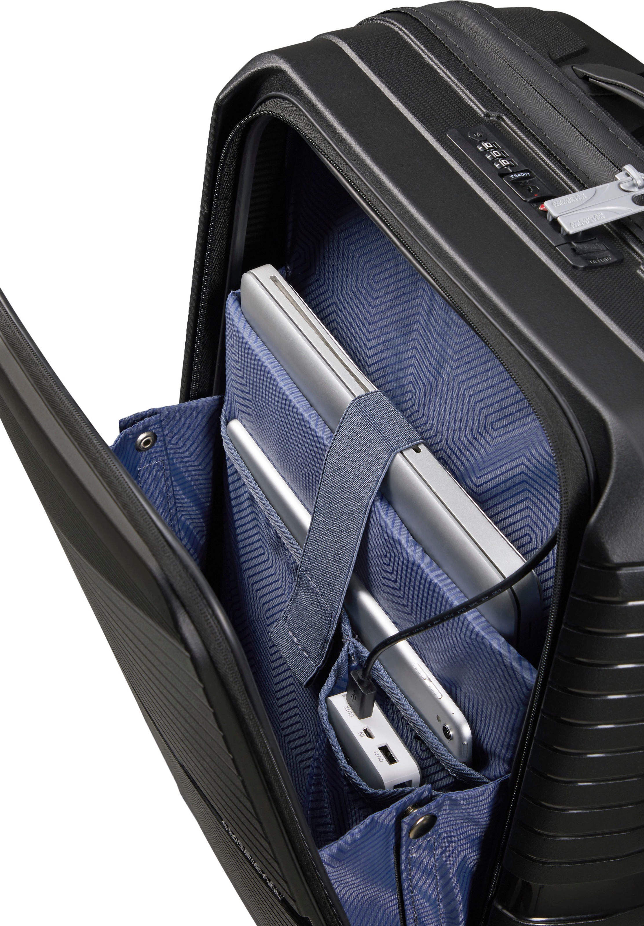 American Tourister® Hartschalen-Trolley »AIRCONIC, in verschieden Farben und Größen«, 4 Rollen, Koffer Reisegepäck Koffer Reisekoffer TSA-Zahlenschloss