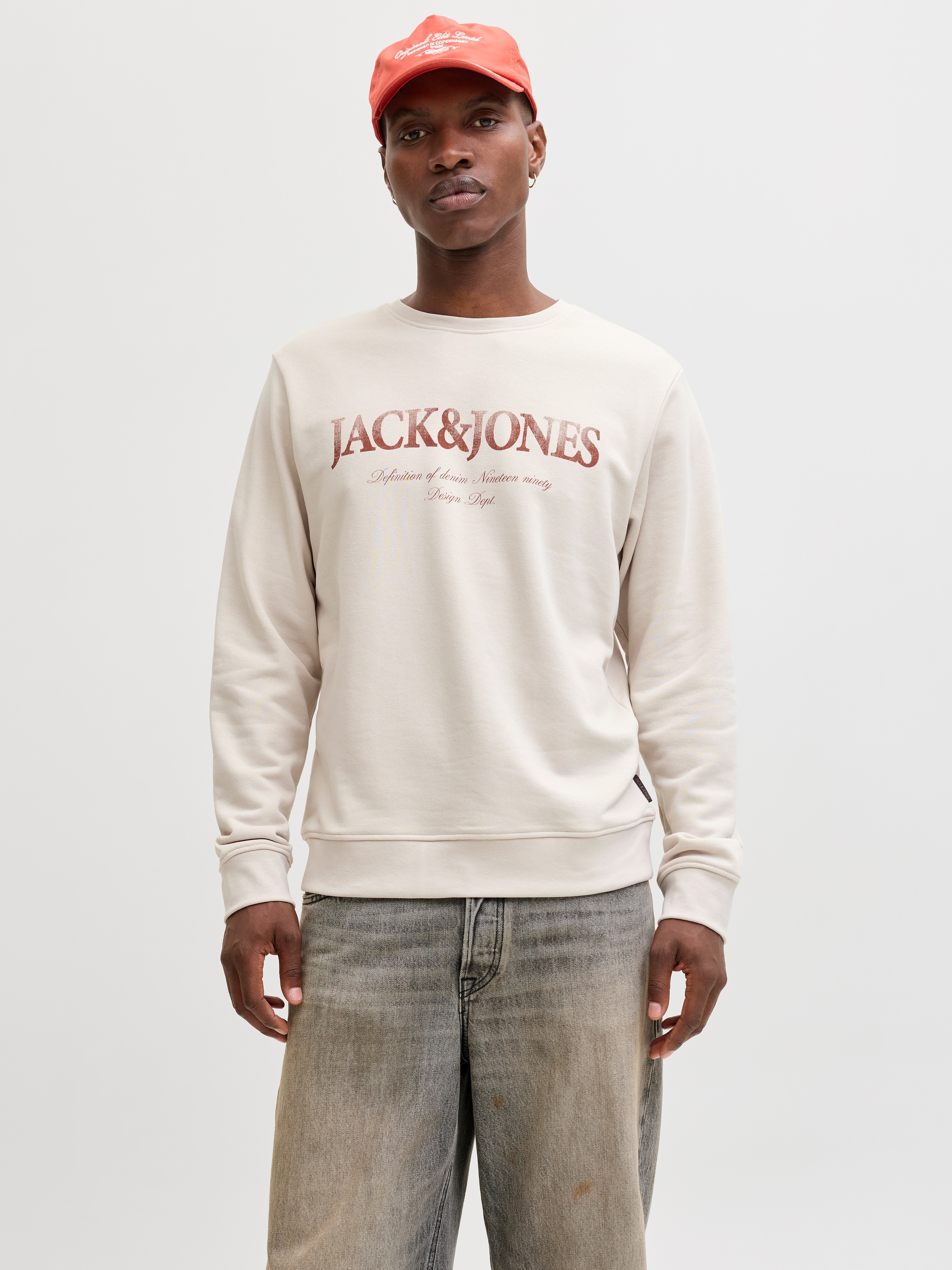 Jack & Jones Sweatshirt "JJDEVIN DAYTONA PRINT SWEAT CREW NECK" günstig online kaufen