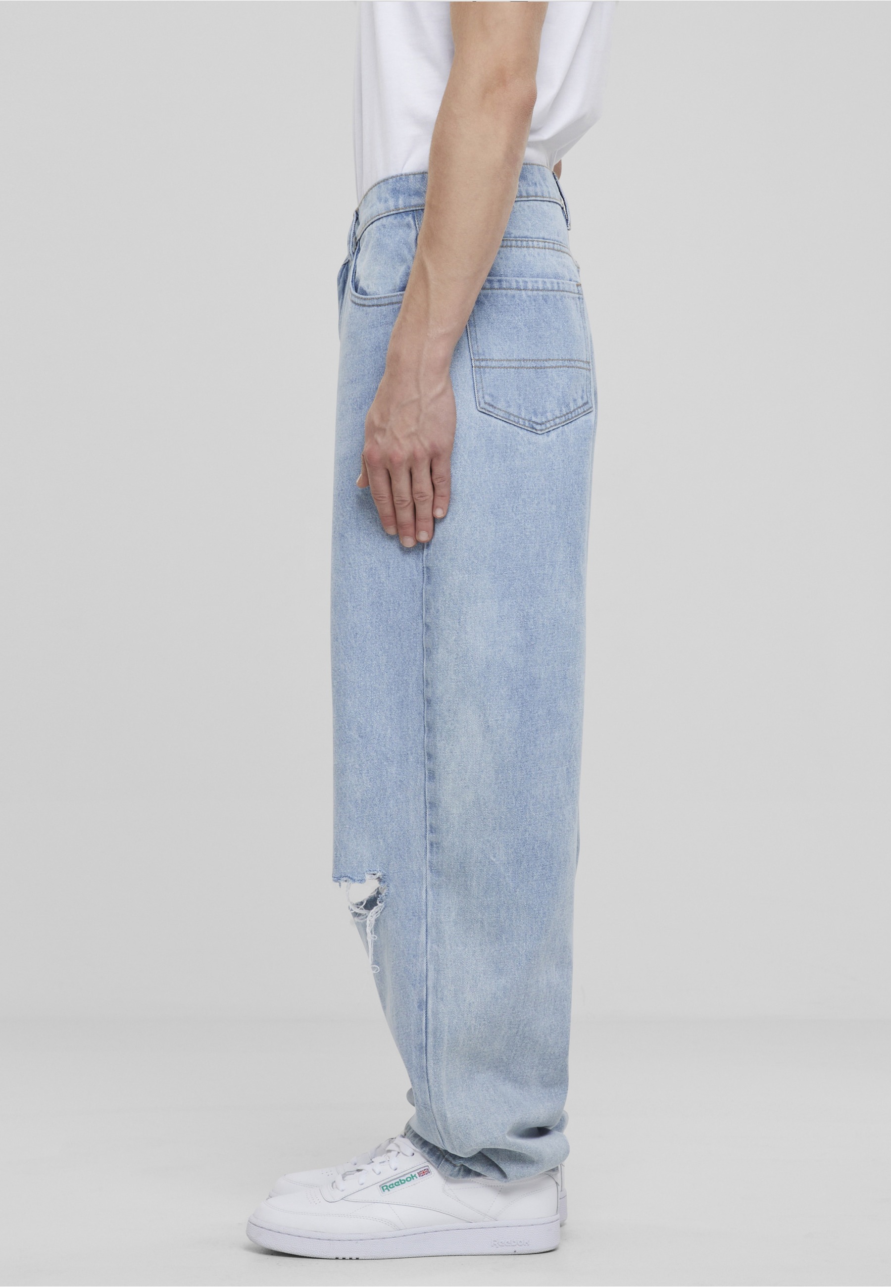 URBAN CLASSICS Bequeme Jeans »Urban Classics Heavy Ounce Knee Cut Baggy Fit Jeans«