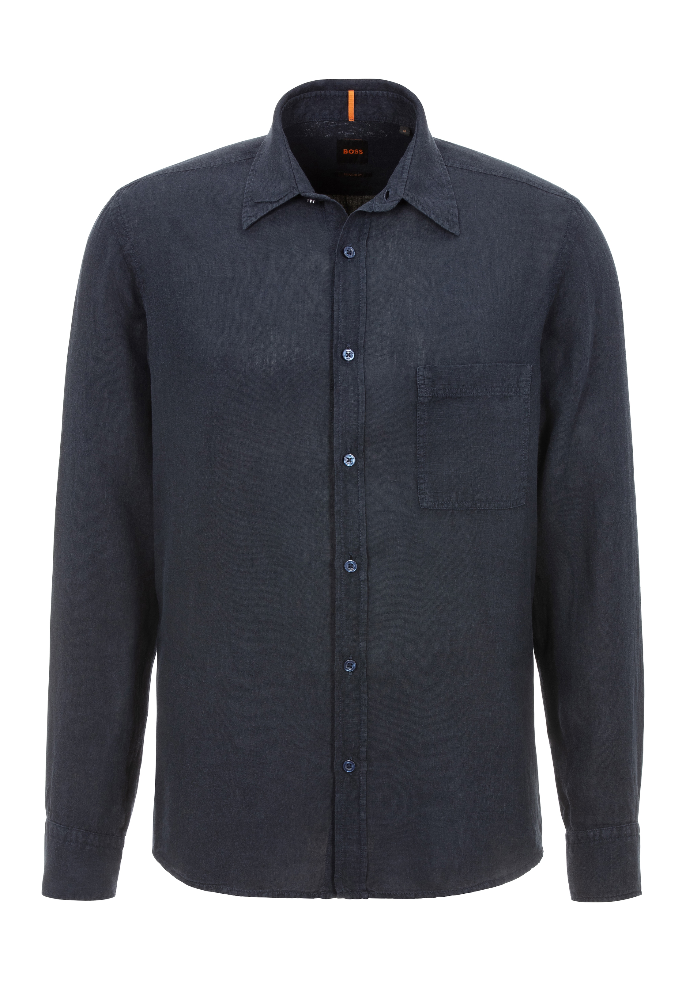 BOSS ORANGE Leinenhemd "Relegant", mit Markenlabel günstig online kaufen