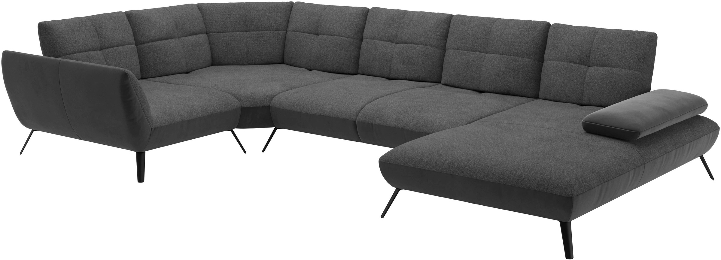 Thumbnail - PLACES OF STYLE Wohnlandschaft "Mikado U-Form" inkl. Sitztiefenverstellung und Armteilverstellung