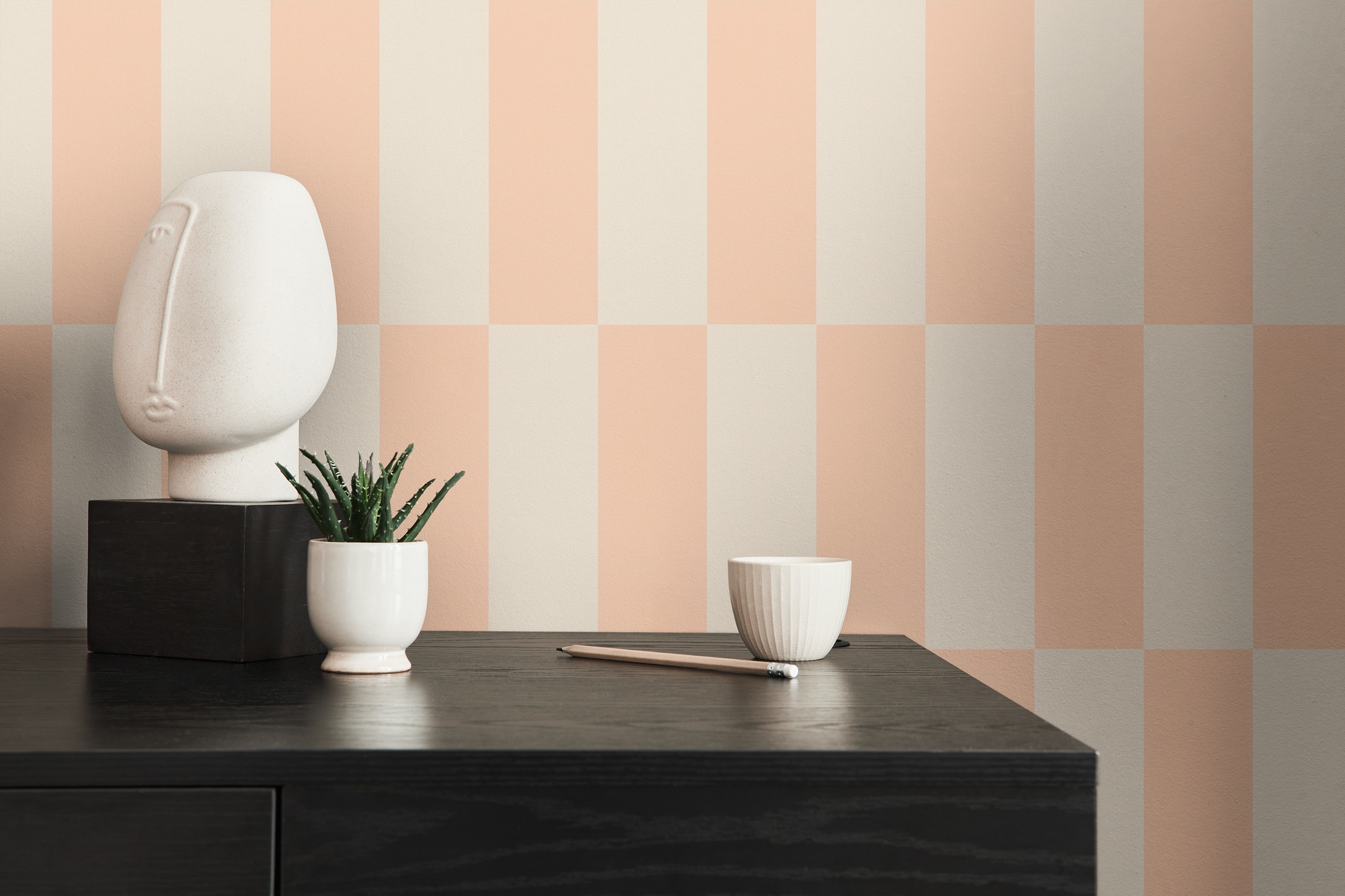 living walls "LIMITED – Schachbrett Karo" geometrisch kariert leicht strukturiert Großes Schachbrettmuster mit klarer Colorblocking-Optik