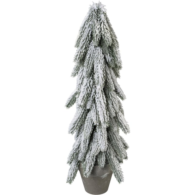 Creativ deco Künstlicher Weihnachtsbaum »Weihnachtsdeko, künstlicher  Christbaum, Tannenbaum«, im Topf mit dekorativem Schnee | BAUR