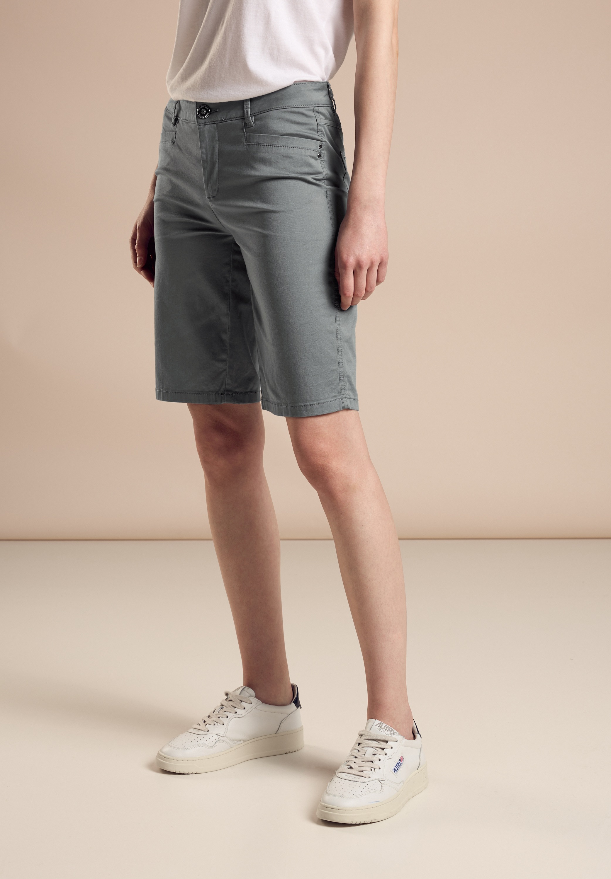 STREET ONE Bermudas »QR Yulius«, Sommerhose Shorts mit Stretch