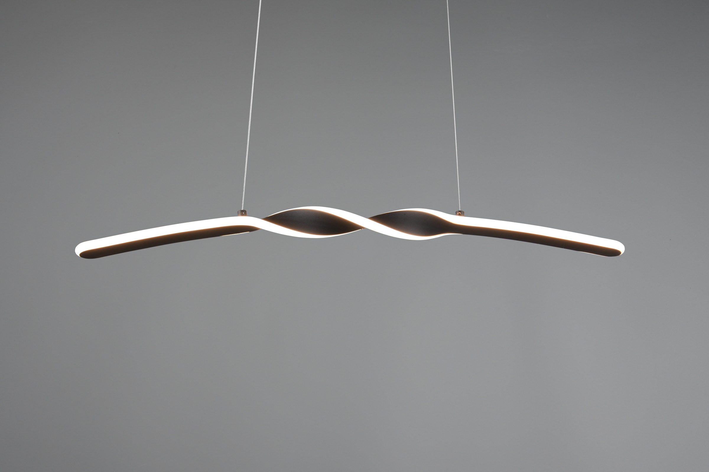 REALITY Leuchten LED Pendelleuchte »GINKO, Hängeleuchte LED 18W 1980 Lumen 3000K warmweiß«, 1 flammig, Leuchtmittel LED-Board | LED fest integriert, Hängelampe Esszimmer, höhenverstellbar bis max 150cm, Breite 79 cm