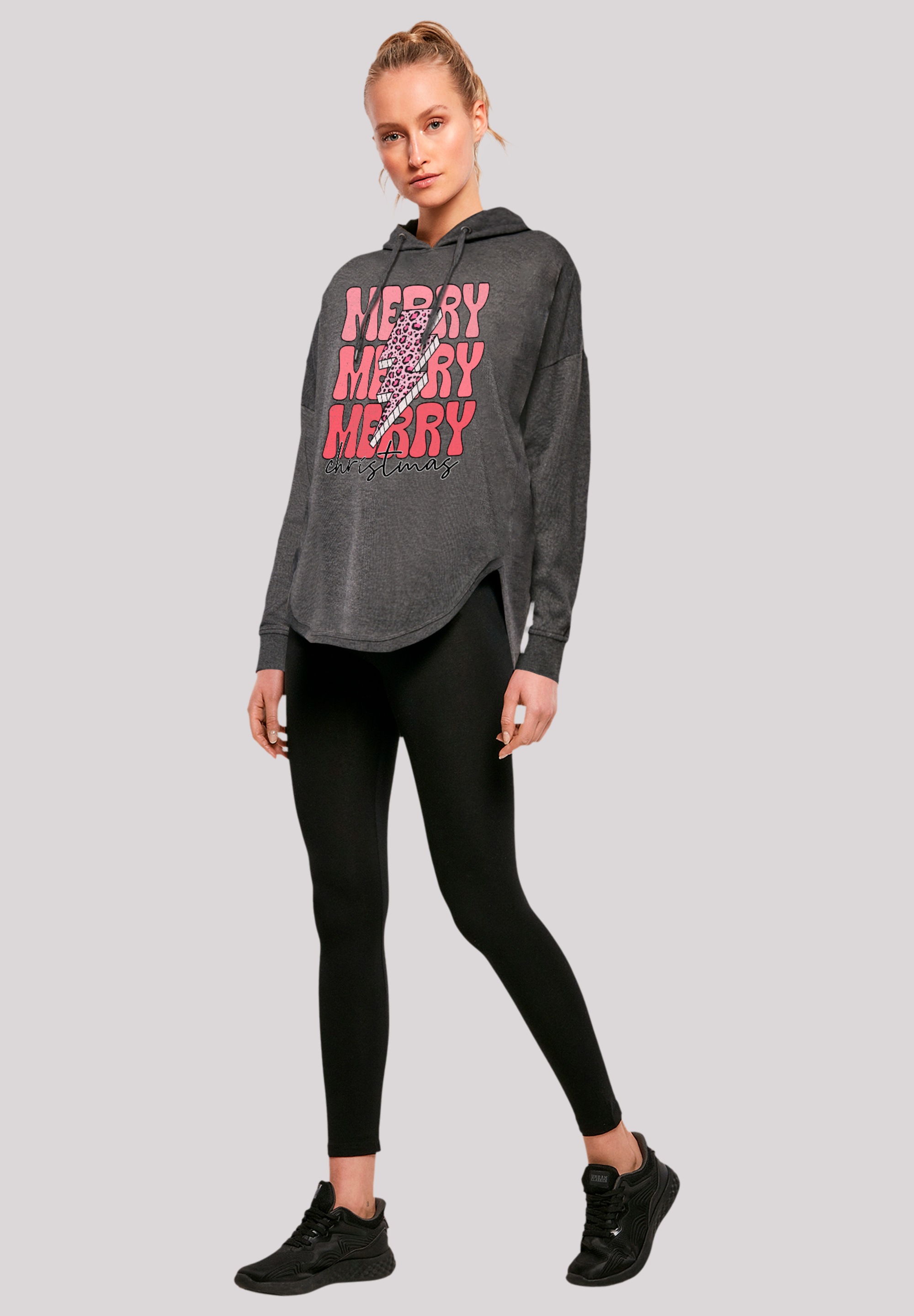 F4NT4STIC Kapuzenpullover »Merry Weihnachten Print Leo Print«, Premium Qualität, Weihnachts-Kollection