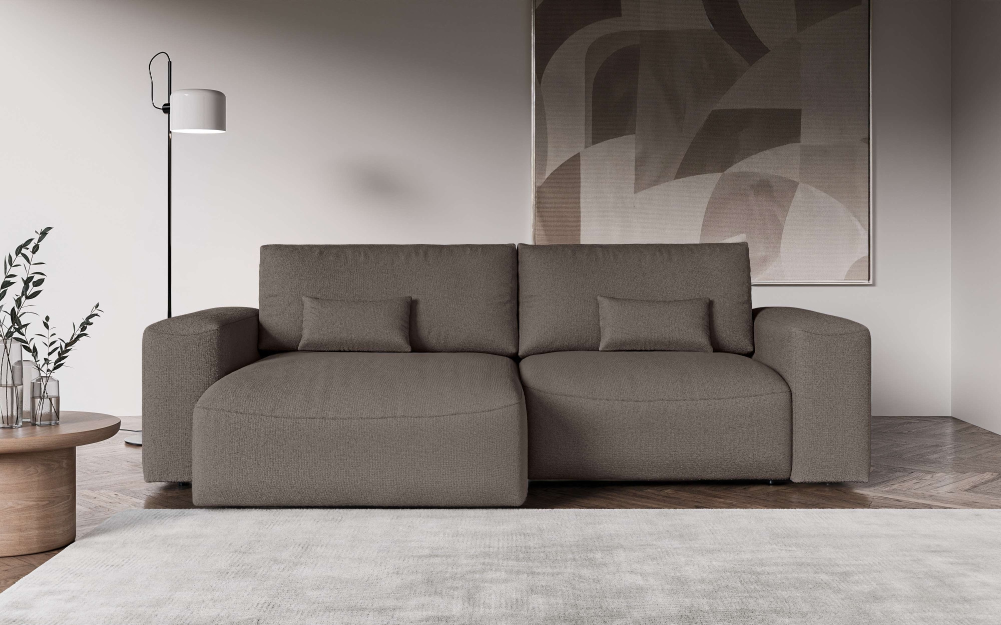 OTTO home Ecksofa "MATTS Schlafsofa mit Bettkasten, Maße B/T/H: 265/159/89 günstig online kaufen