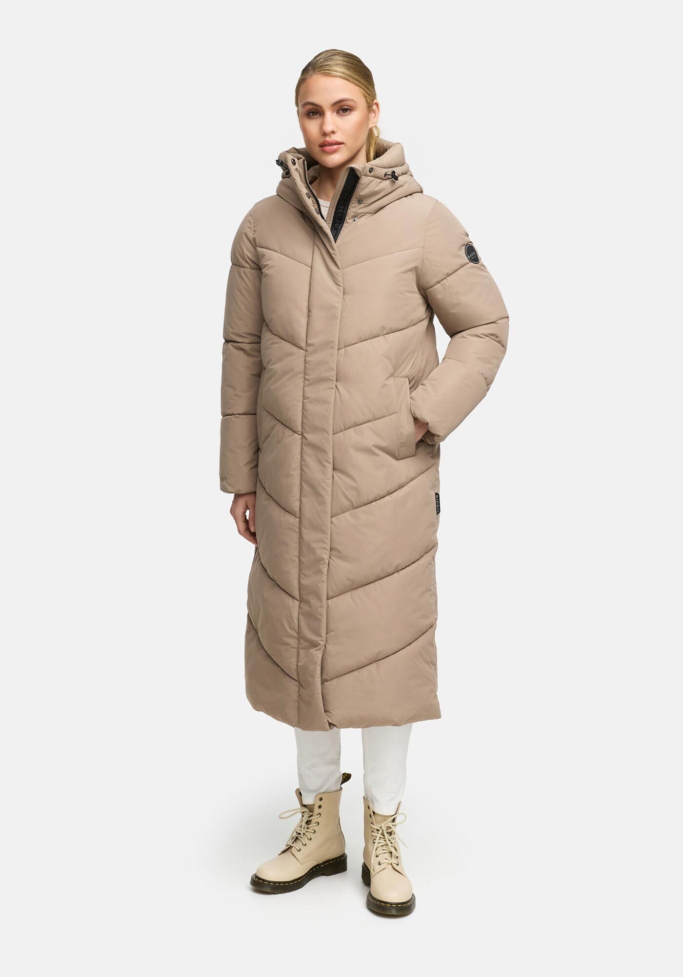 Marikoo Winterjacke "Ranja" mit fester Kapuze und hohem Stehkragen günstig online kaufen