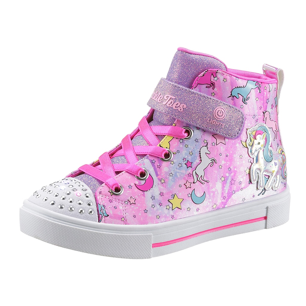 Skechers Kids Sneaker »TWINKLE SPARKS-UNICORN DAYDREAM«, mit leuchtenden Nieten, Freizeitschuh, Halbschuh, Schnürschuh