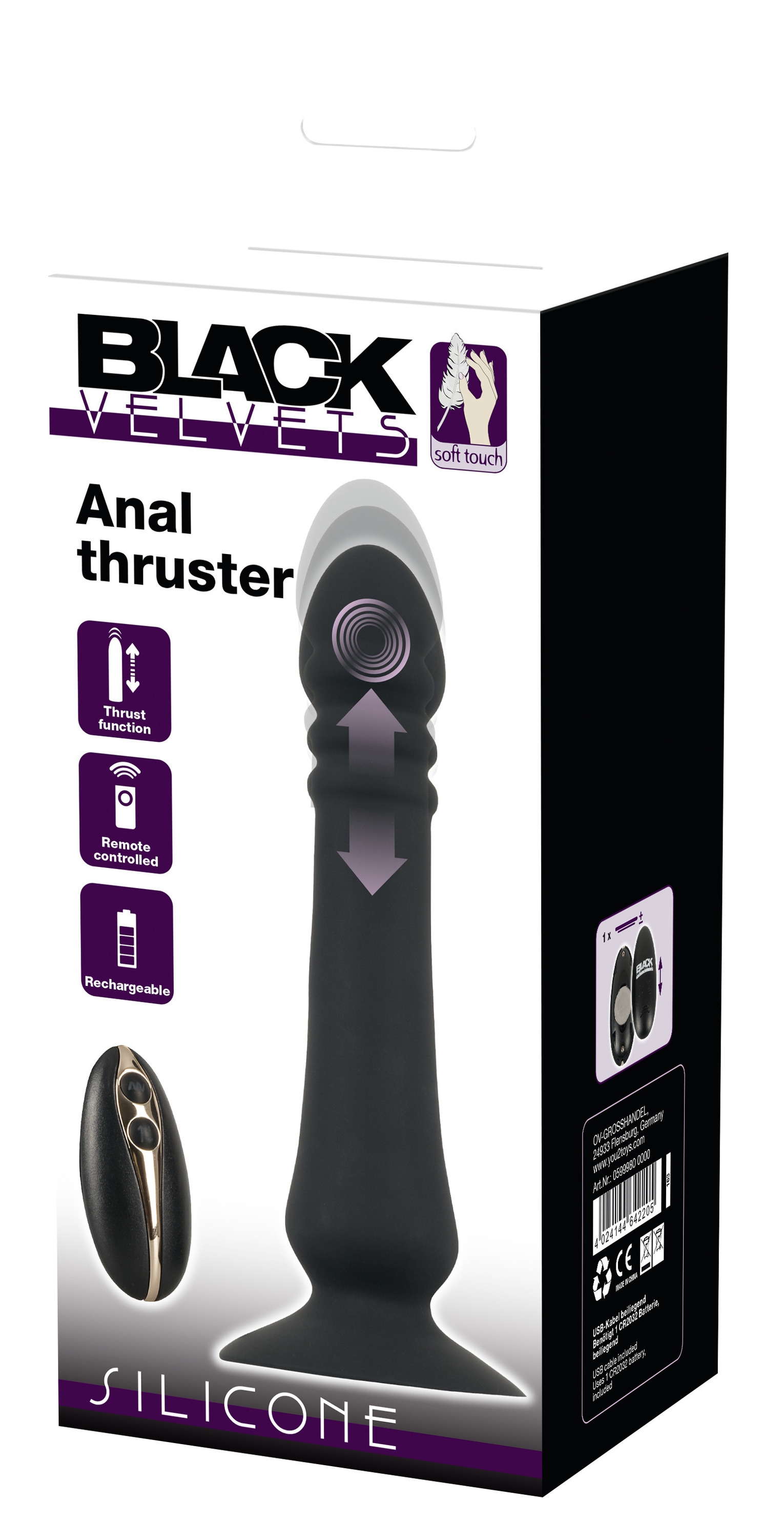BLACK VELVETS Anal-Stimulator »Stoßvibrator Anal thruster« ()