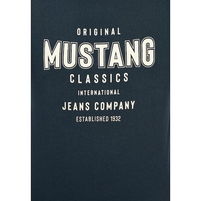 MUSTANG T-Shirt »Mustang T-Shirt Print-Shirt«, Mustang Print-Shirt ▷ kaufen  | BAUR