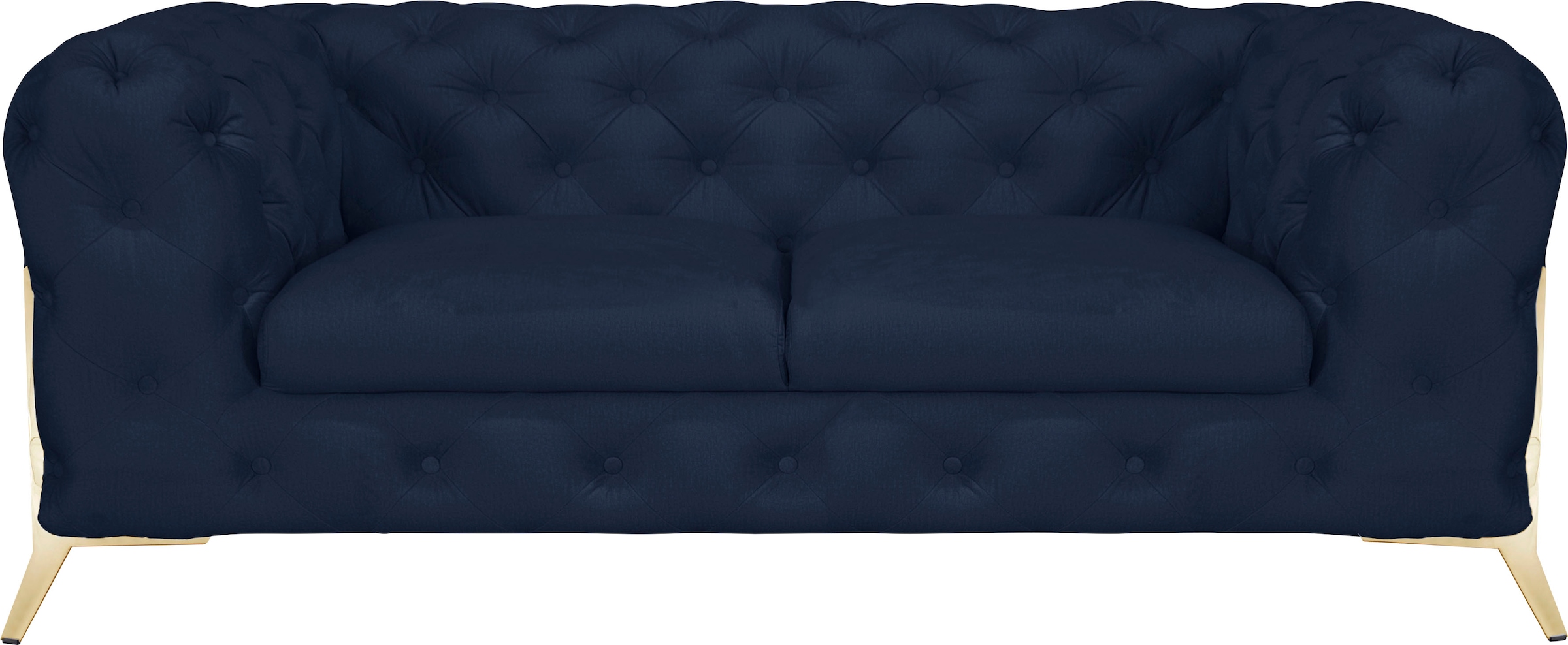 Leonique Chesterfield-Sofa "Amaury", aufwändige Knopfheftung, moderne Chesterfield Optik, Fußfarbe wählbar