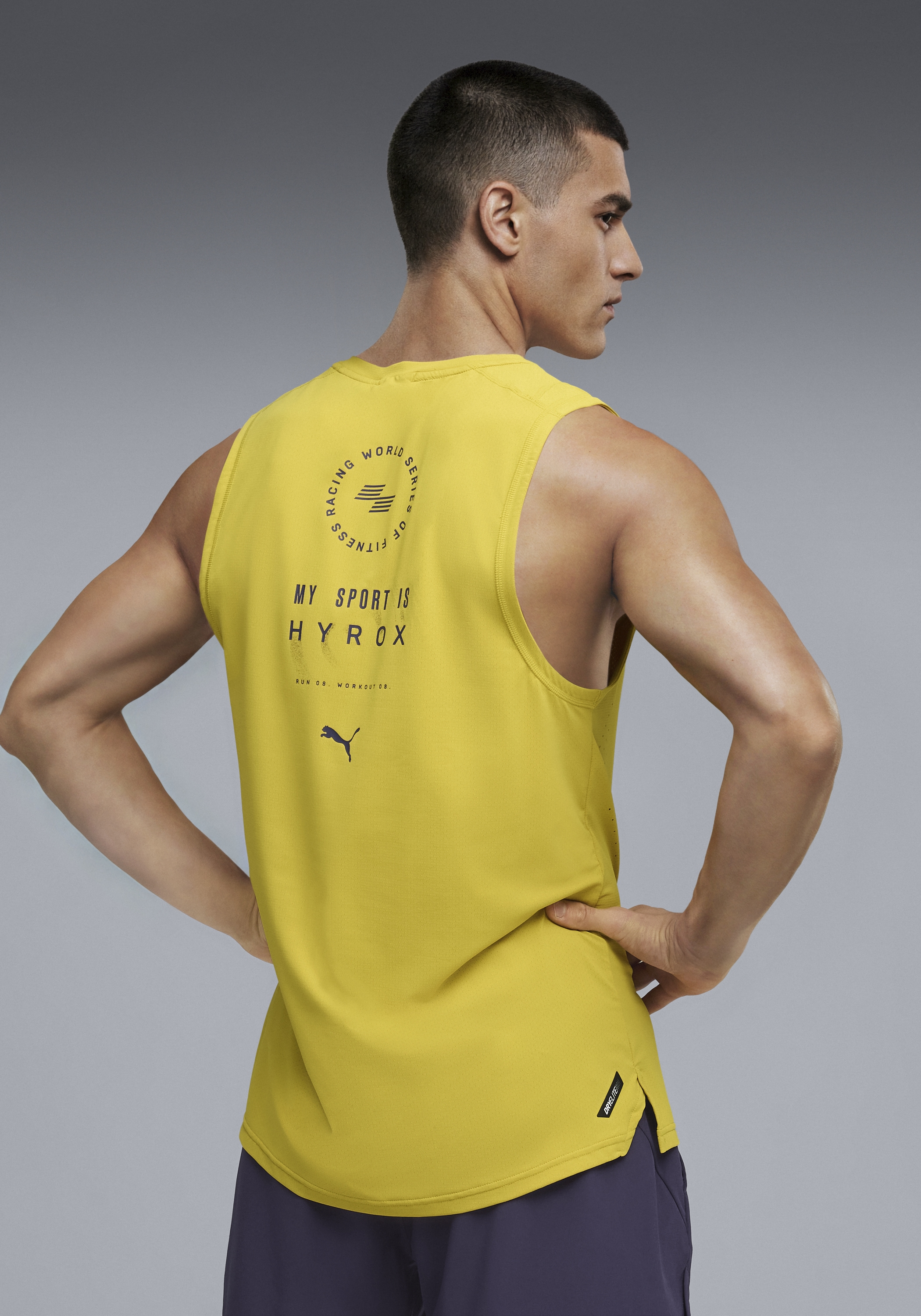 PUMA Tanktop »M  X HYROX DRYELITE TRAINING TANK« ärmelloses Design, sportlicher Stil, Regular Fit
