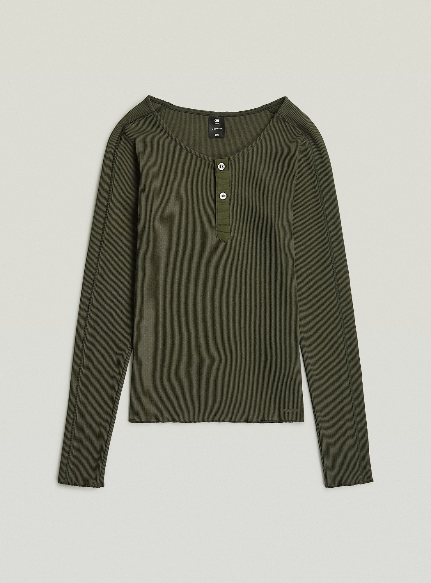 G-STAR T-Shirt »Slim Henley Long Sleeve T-Shirt«