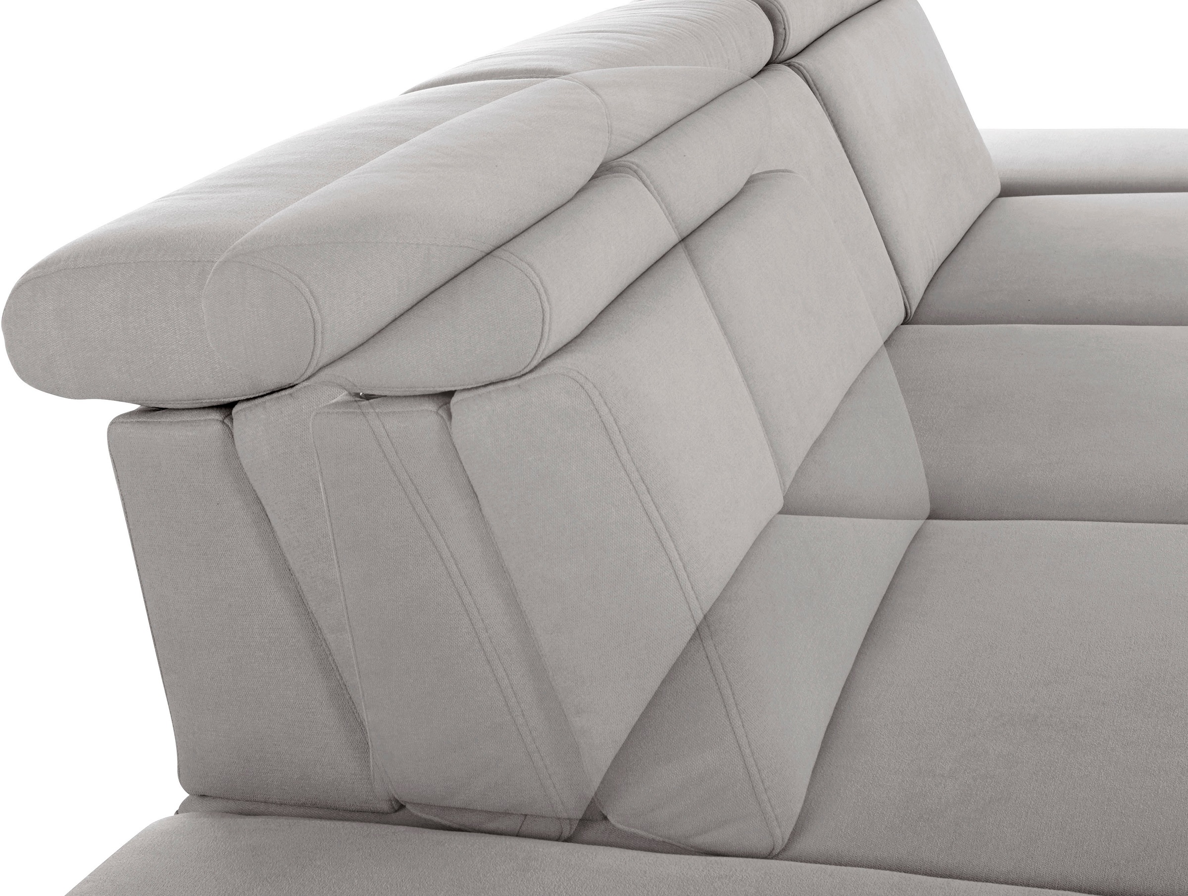 sit&more Ecksofa »Brisbane L-Form«, Fußhöhe 15 cm, inklusive Sitztiefen-, Armteil- und Kopfteilverstellung