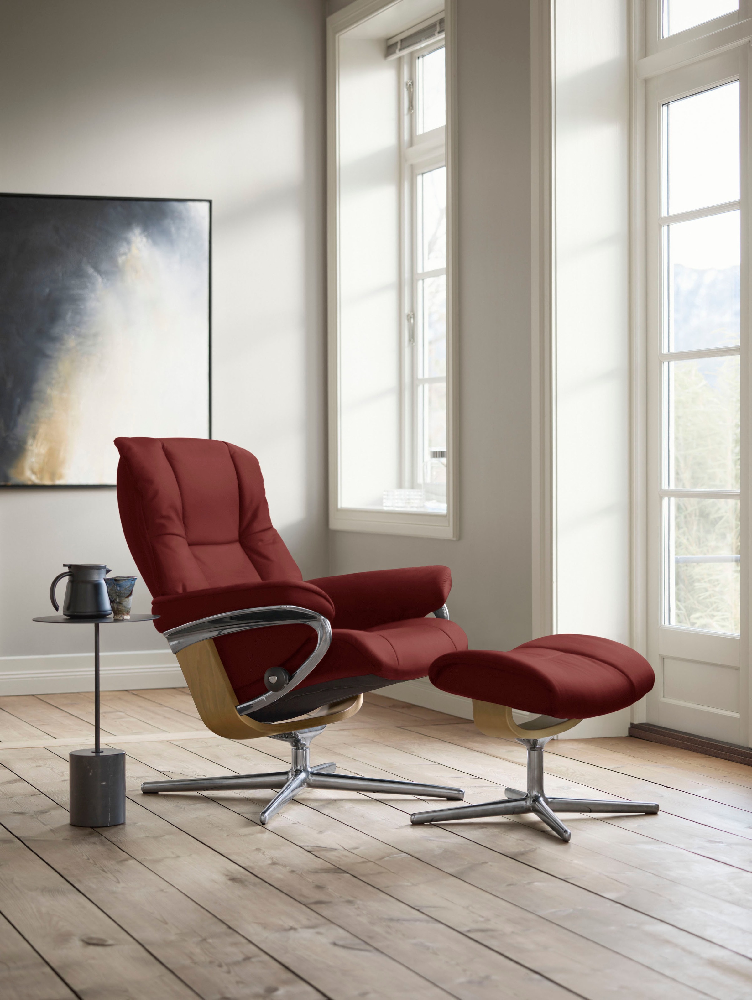 Stressless® Relaxsessel »Mayfair«, mit Cross Base, Größe S, M & L, Holzakzent Eiche