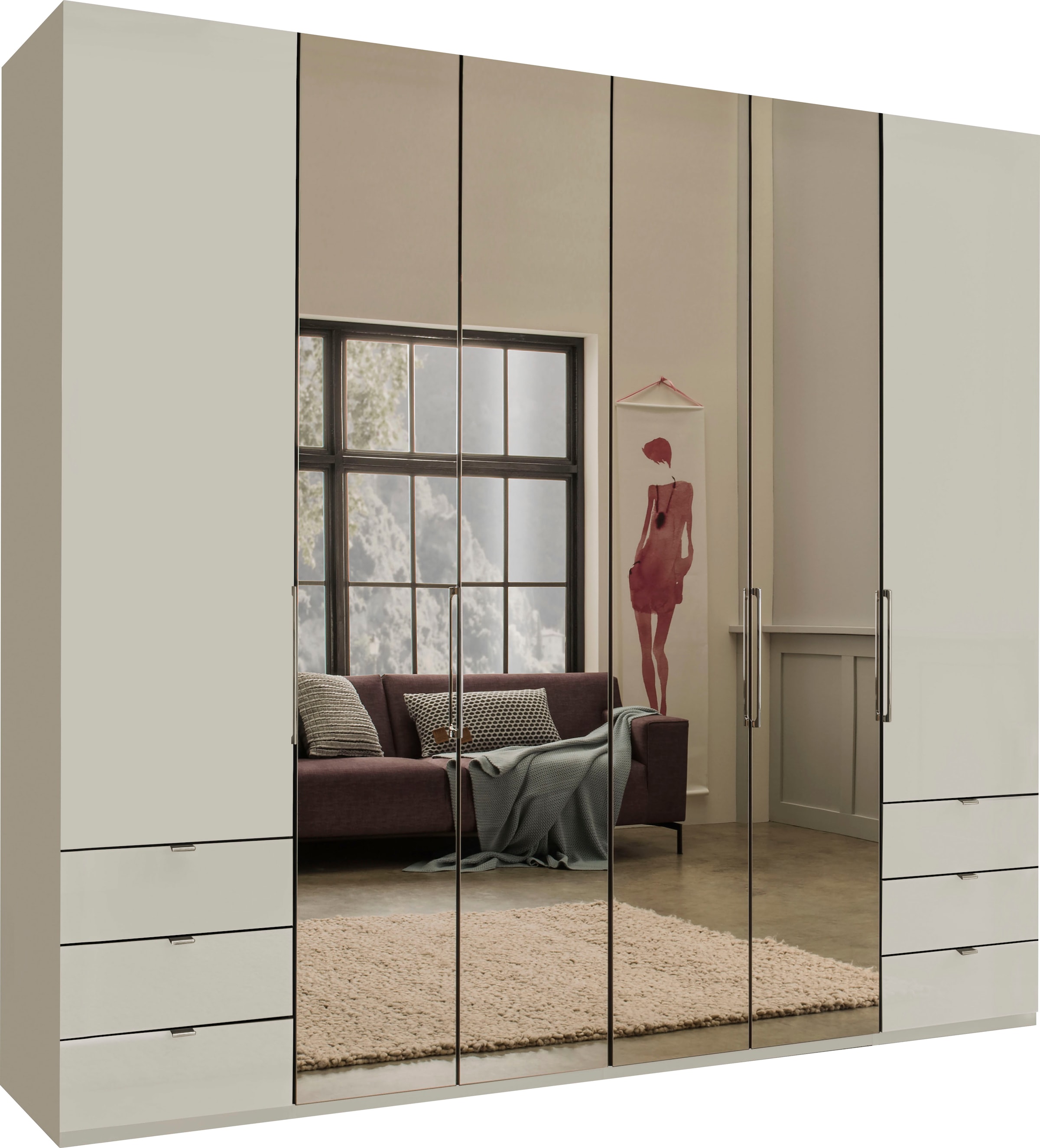 WIEMANN Falttürenschrank "Kansas, Kleiderschrank, Schrank, Wäscheschrank, m günstig online kaufen